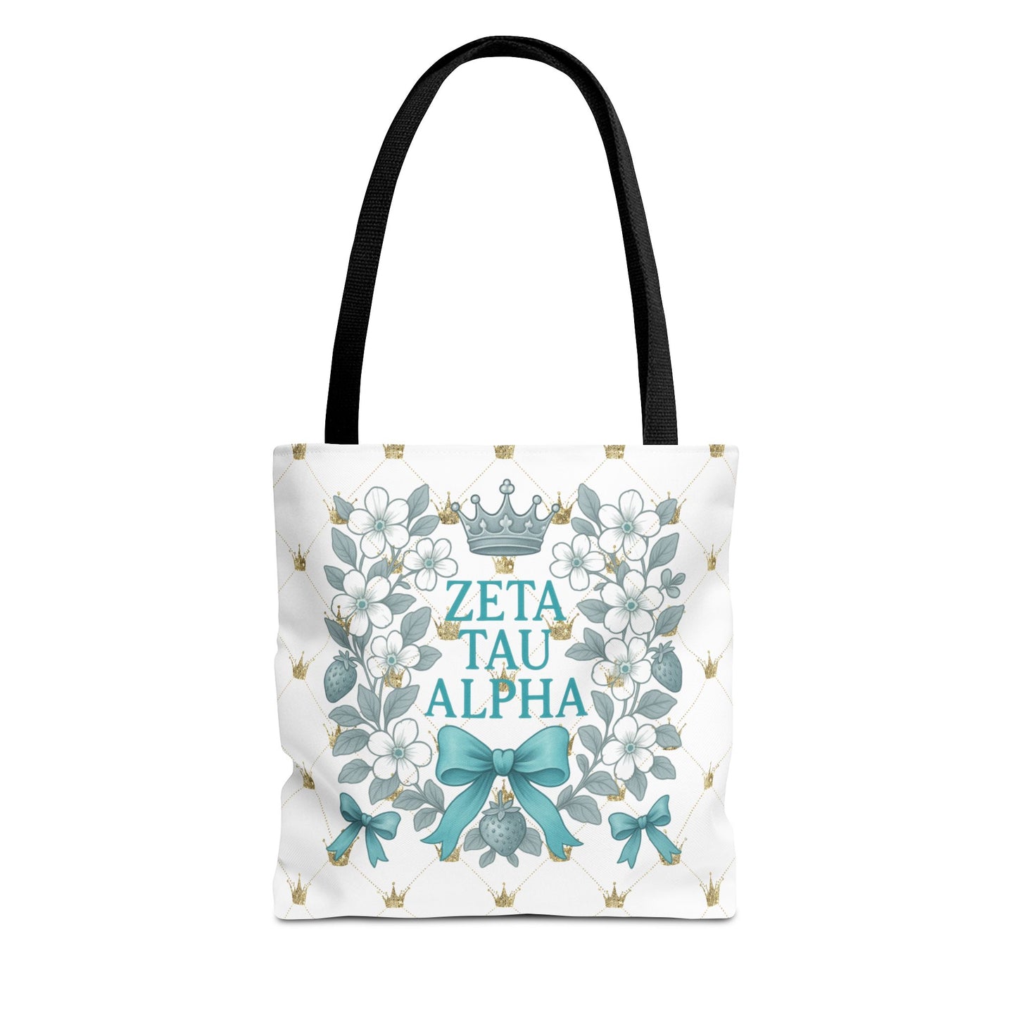 Zeta Tau Alpha Tote Bag | Sorority Bags, Floral Design, Gift for Sisters, Campus Essentials, Personalized Tote