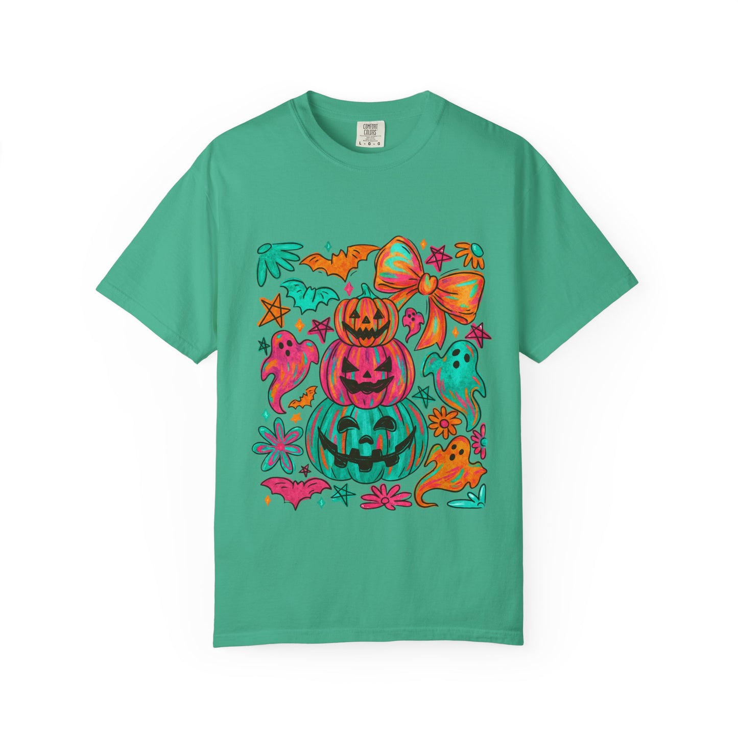 Whimsical Halloween T-Shirt, Perfect for Fall Celebrations, Ghosts & Pumpkins Design, Unisex Tee, Festive Apparel, Halloween Costume