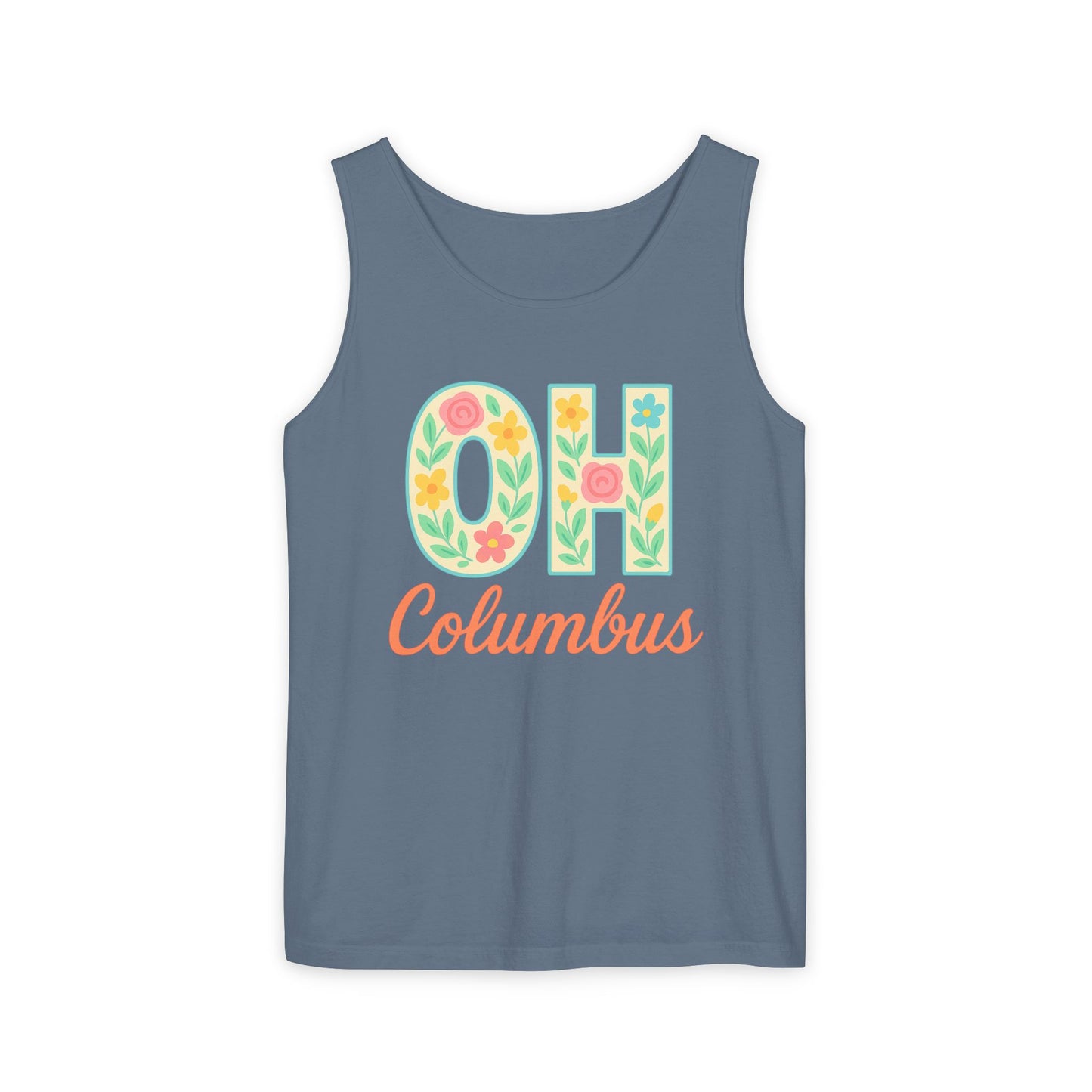 Ohio Spirit Unisex Garment-Dyed Tank Top, College Sports, Casual Wear, Gift for Graduates, Team Pride, Comfort Colors, Graduation Gift, Go Bucks