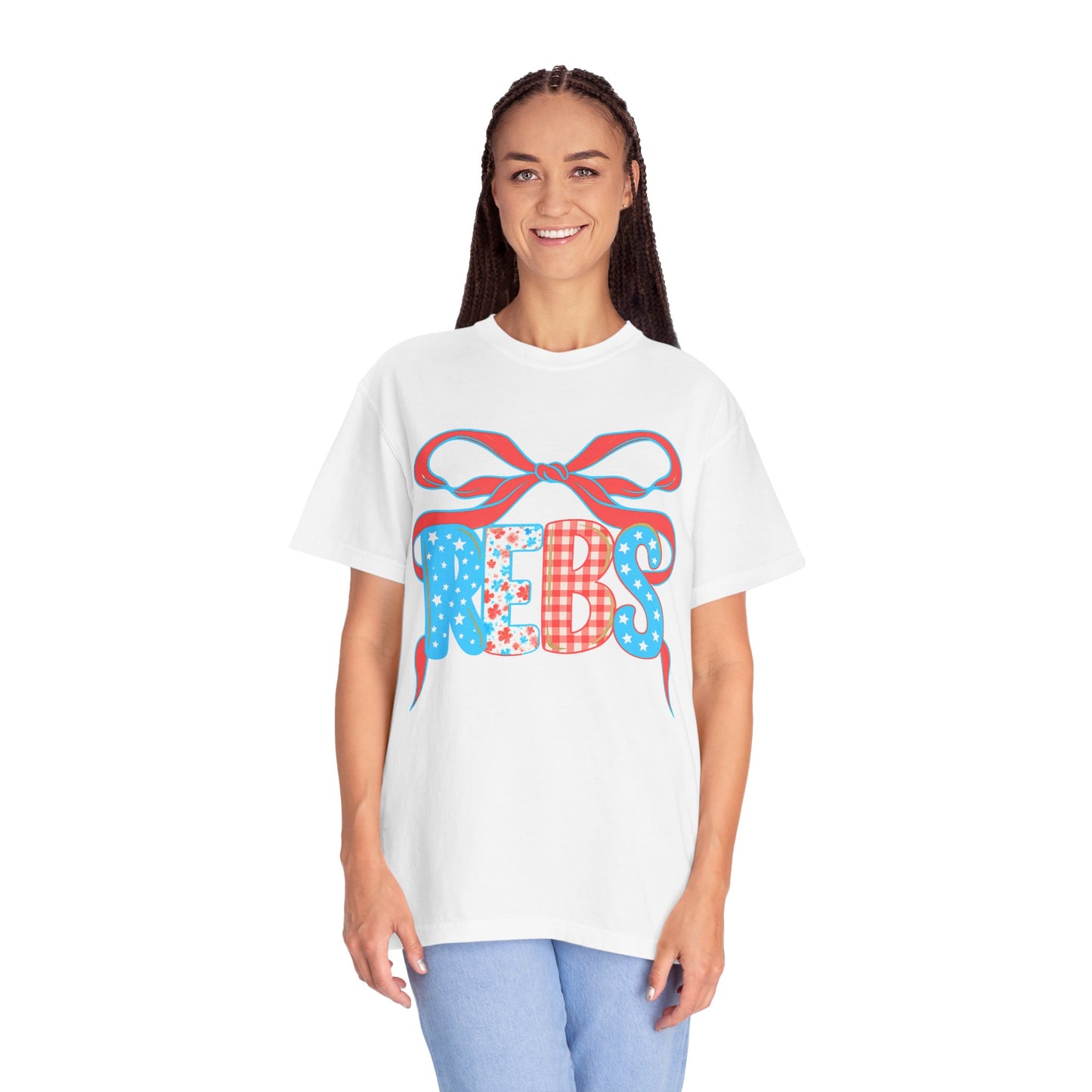 MS Rebs Floral Patriotic T-Shirt