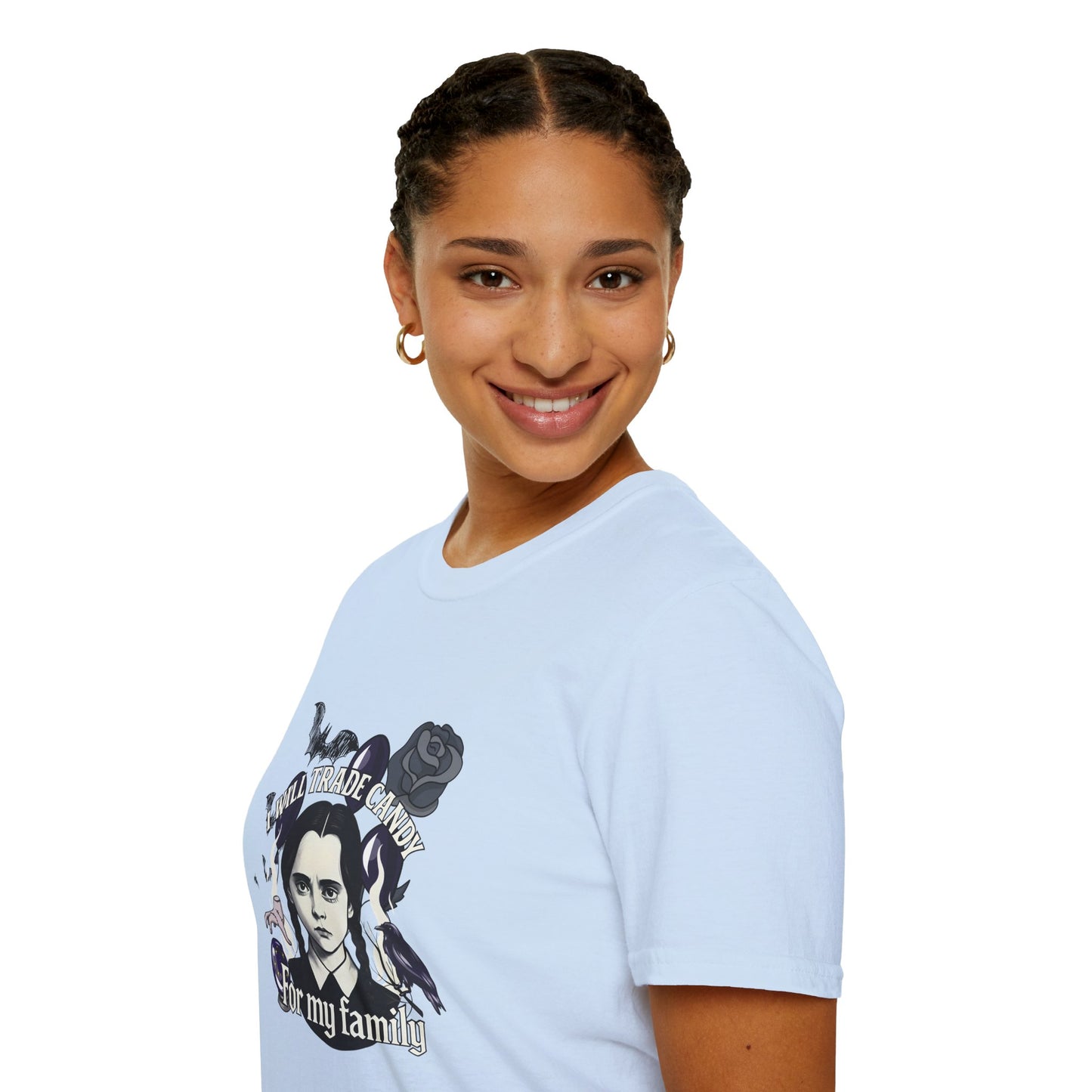 Gothic Family Tribute Unisex Tee - Halloween Dark Aesthetic Apparel
