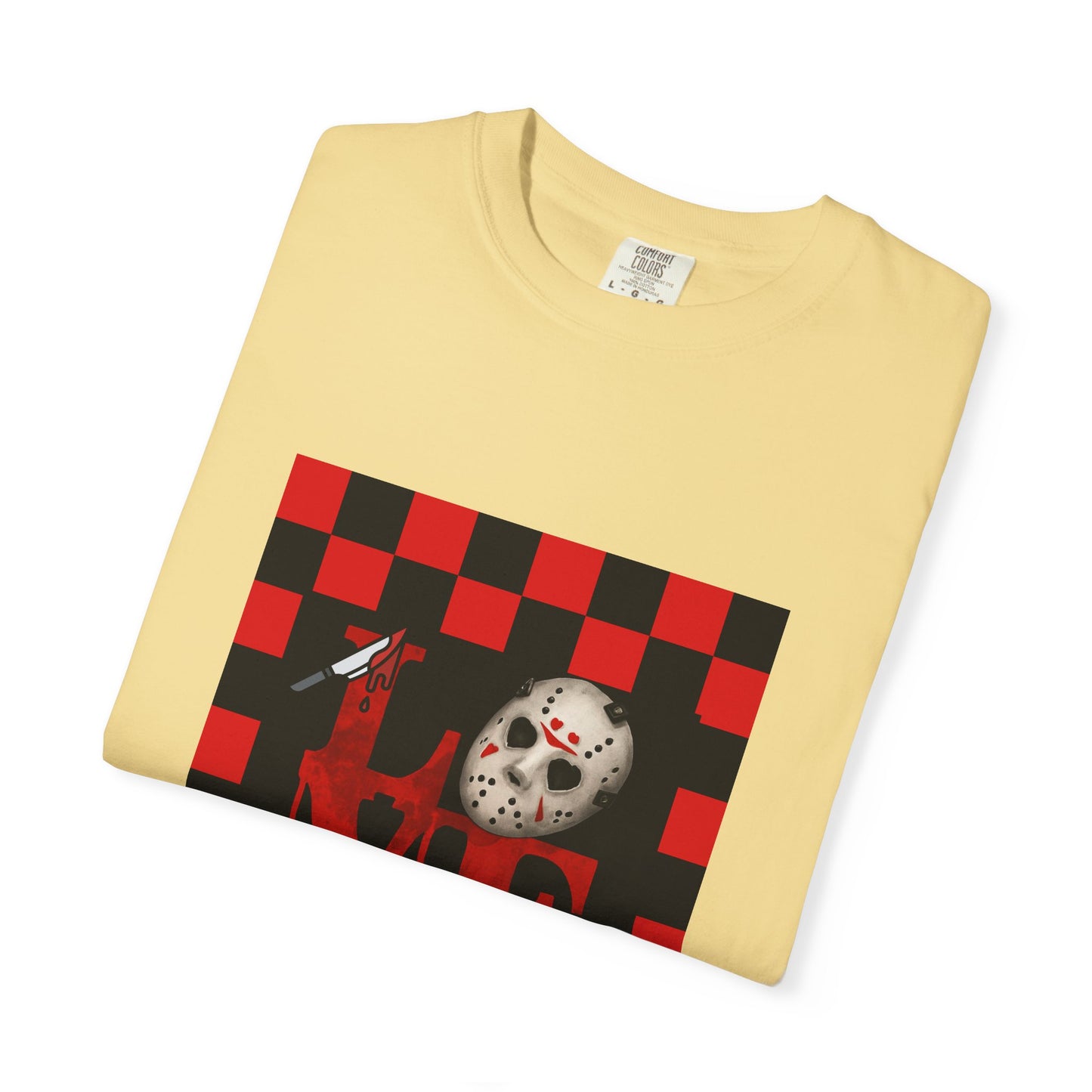 Scary Movie Mask Love Print T-Shirt