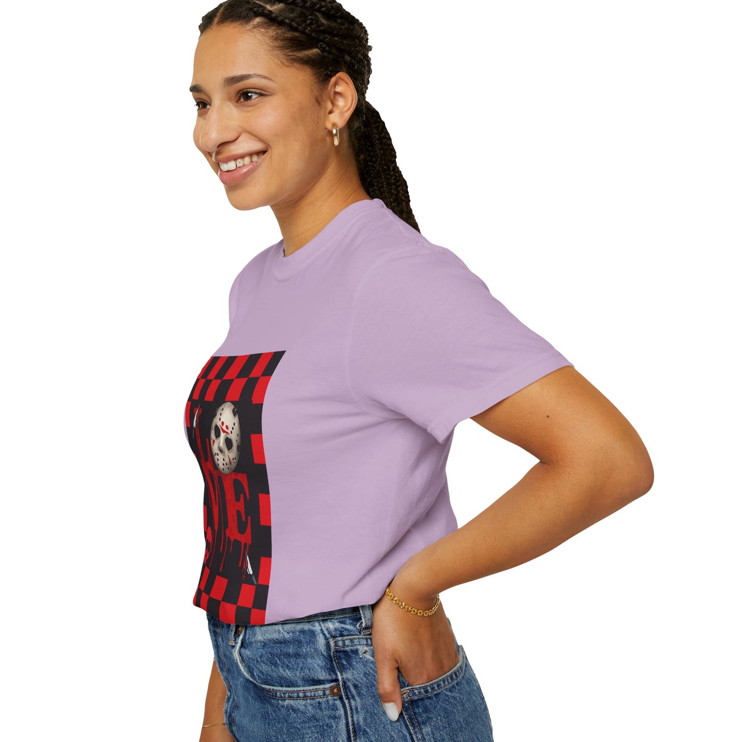 Scary Movie Mask Love Print T-Shirt