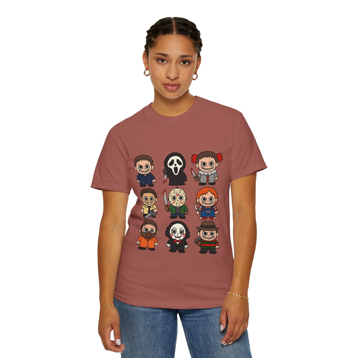 Pop Culture Horror Character T-Shirt, Unisex Tee, Halloween Tee, Horror Movie Merch, Funny Graphic Shirt, Gift for Horror Fans