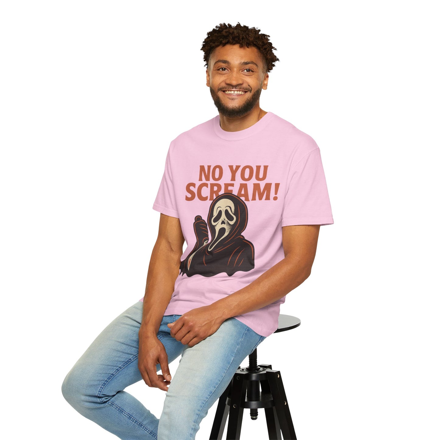 Unisex Horror-Themed T-shirt | Fun Scream Design for Halloween, Costume Parties, Movie Nights, Gift for Horror Fans