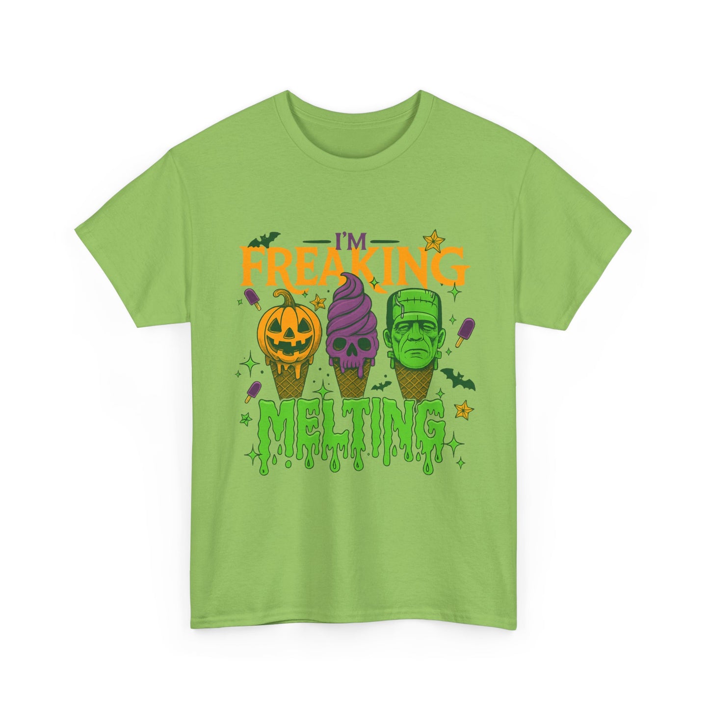 Halloween Unisex Heavy Cotton Tee, Fun Fall Shirt, Halloween Costume Top, Spooky Party Tee, Trick or Treat Apparel