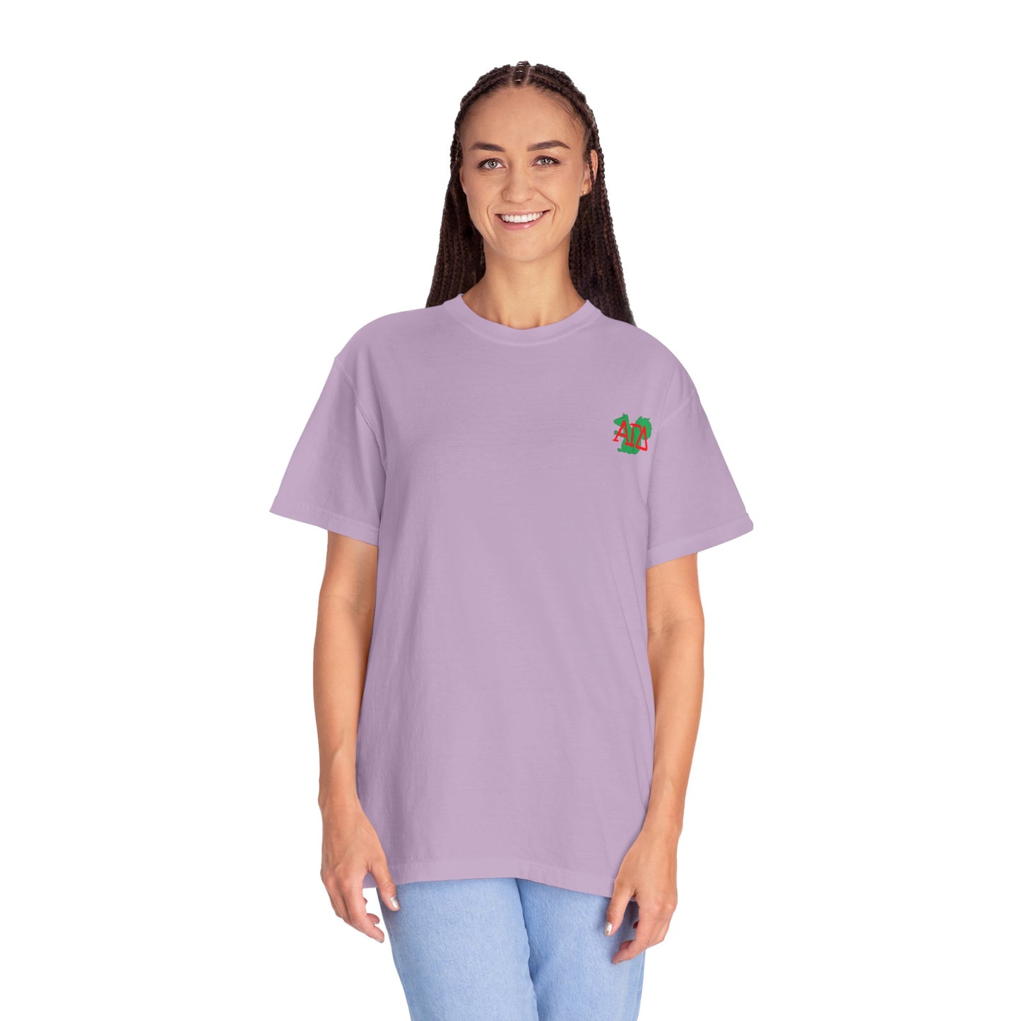 AGD Charming Sorority T-Shirt, Squirrel Design, Unisex Apparel, Perfect Gift, Casual Wear, College Life, Greek Life, Fraternity Events