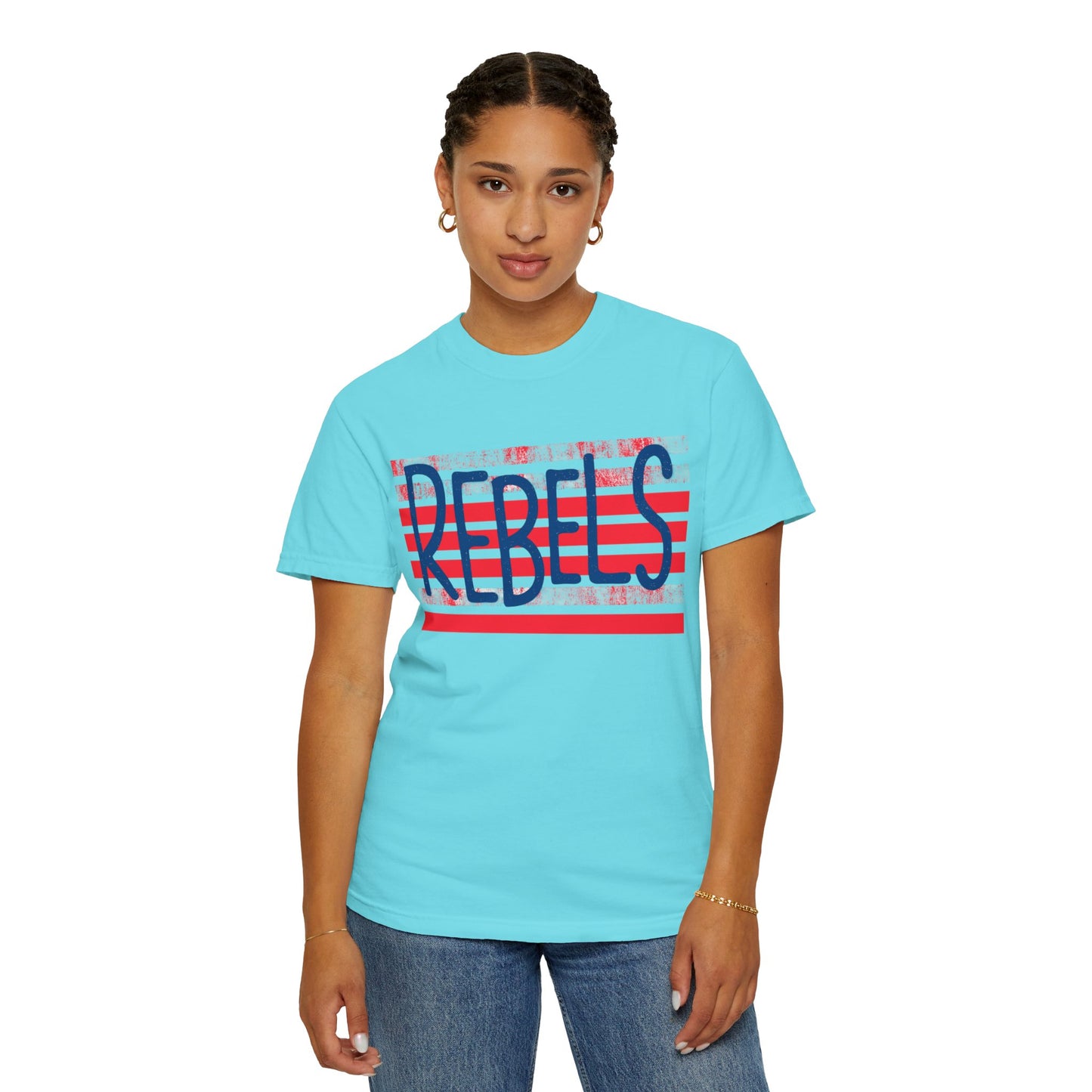 Rebels T-Shirt, Vintage Style Tee, Unisex Graphic Shirt, Summer Fashion, Independence Day Apparel, Football Game Day, Hotty Toddy