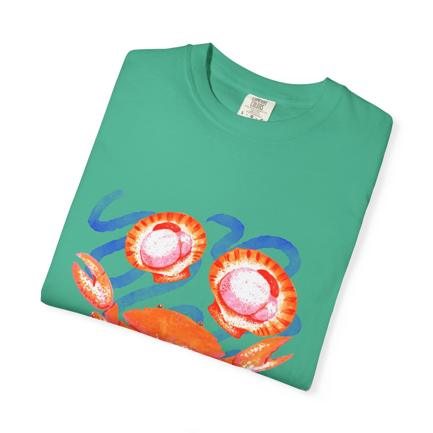 Retro Seafood Graphic T-Shirt - Fresh Catch Comfort Colors Tee
