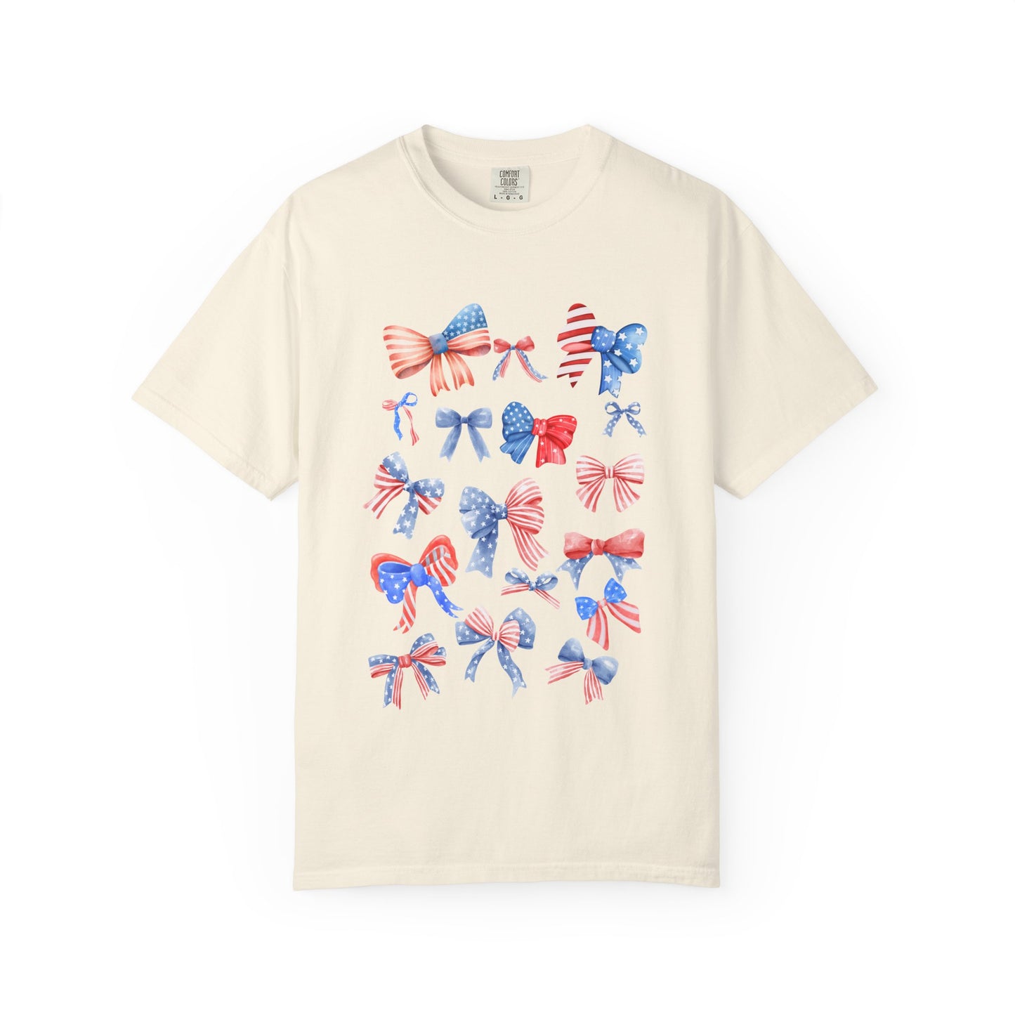 Patriotic Bow T-Shirt | Unisex Casual Wear for Year-Round Celebrations