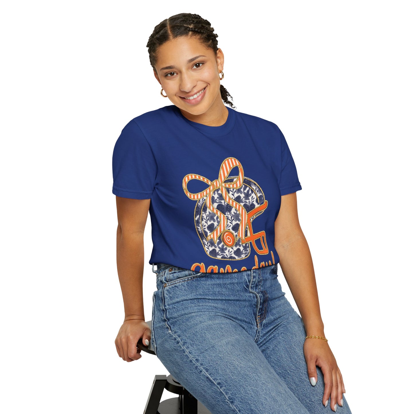 Game Day Coquette Style, Football Helmet T-Shirt | Unisex Sports Tee for Football Fans | Perfect for Tailgating, Game Everyday Wear
