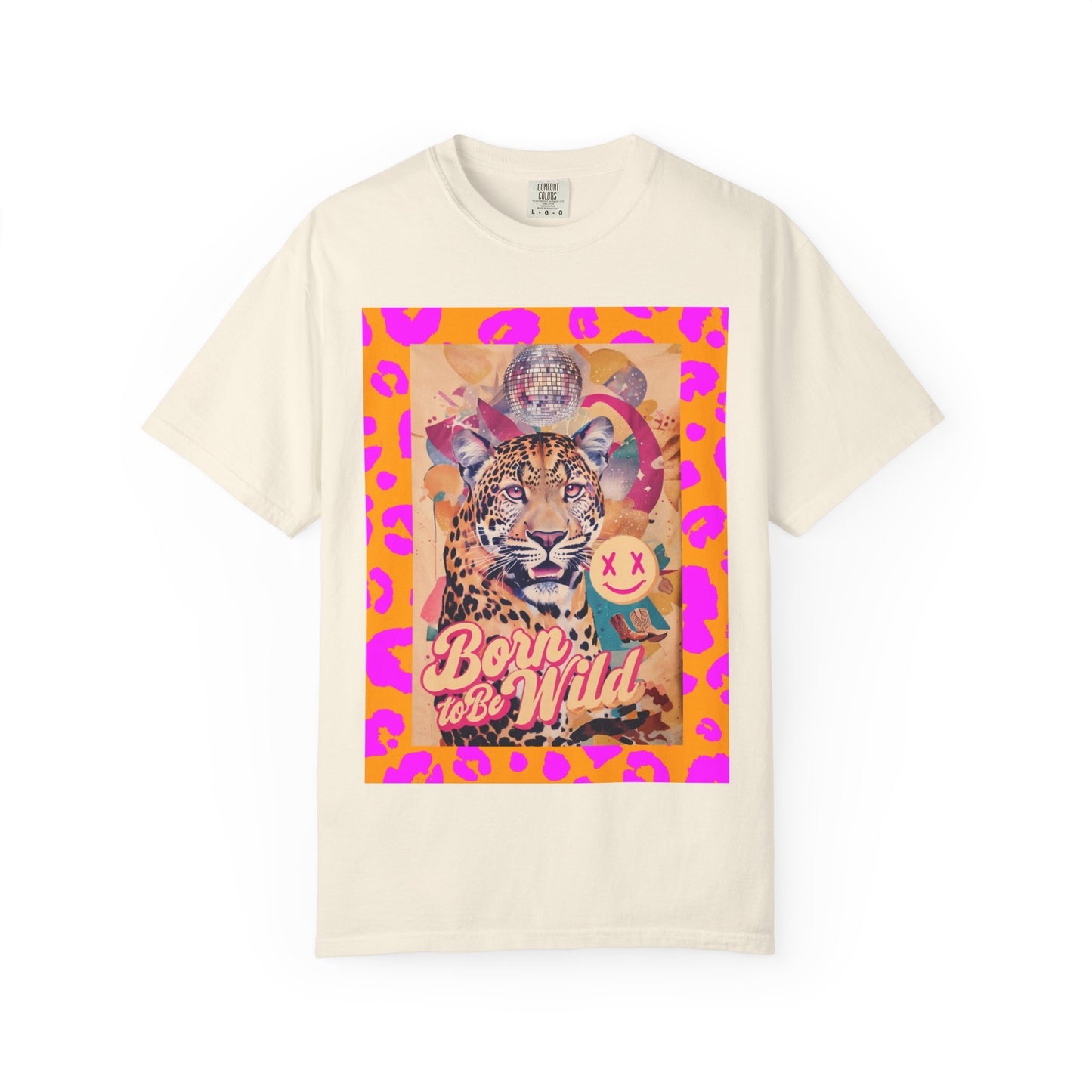 Bold Graphic T-Shirt: Born to Be Wild, Unisex Cotton Tee, Animal Lover Gift, Wild Spirit Apparel, Trendy Casual Wear, Unique Artist Design