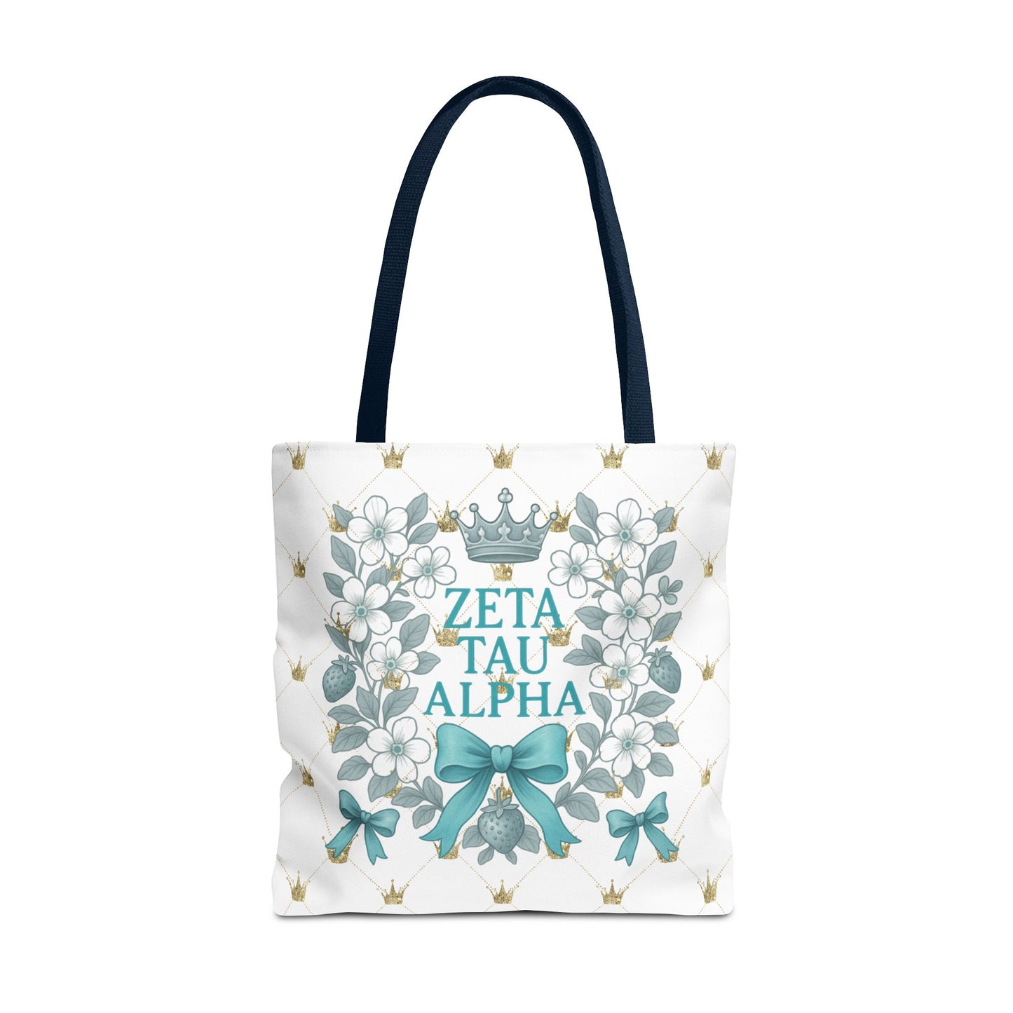 Zeta Tau Alpha Tote Bag | Sorority Bags, Floral Design, Gift for Sisters, Campus Essentials, Personalized Tote