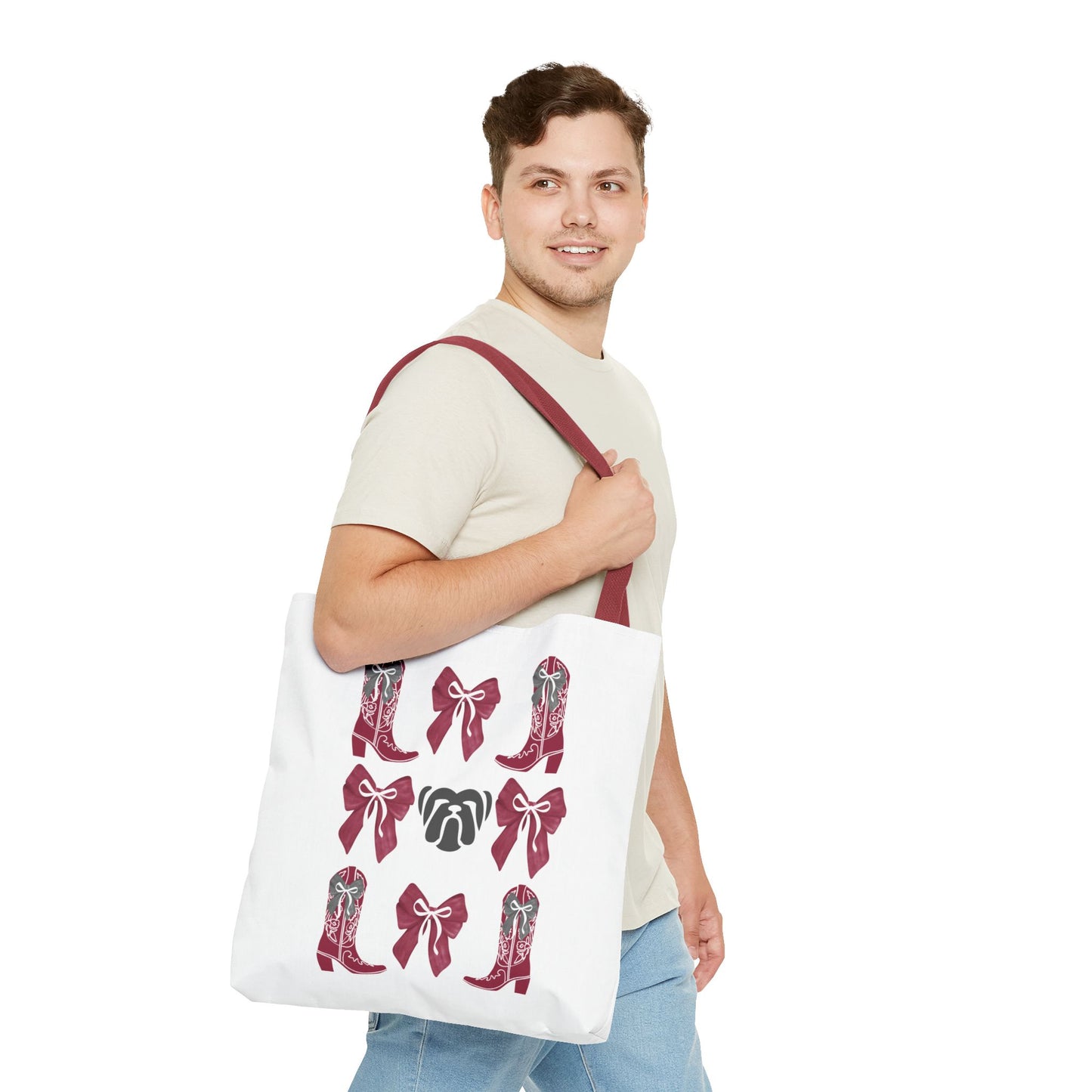 Msu bulldogs tote bag, mississippi state gift, mississippi fan gift, msu alumni, go dogs, starkville mississippi, graduation gift, msu game day tote bag