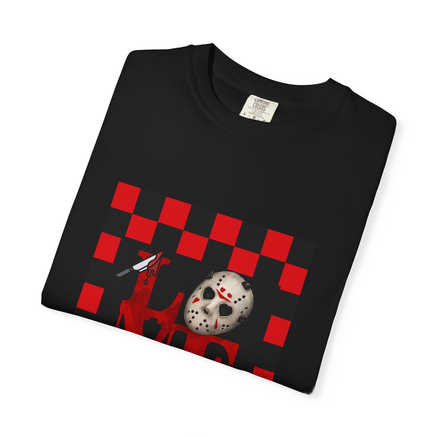 Scary Movie Mask Love Print T-Shirt