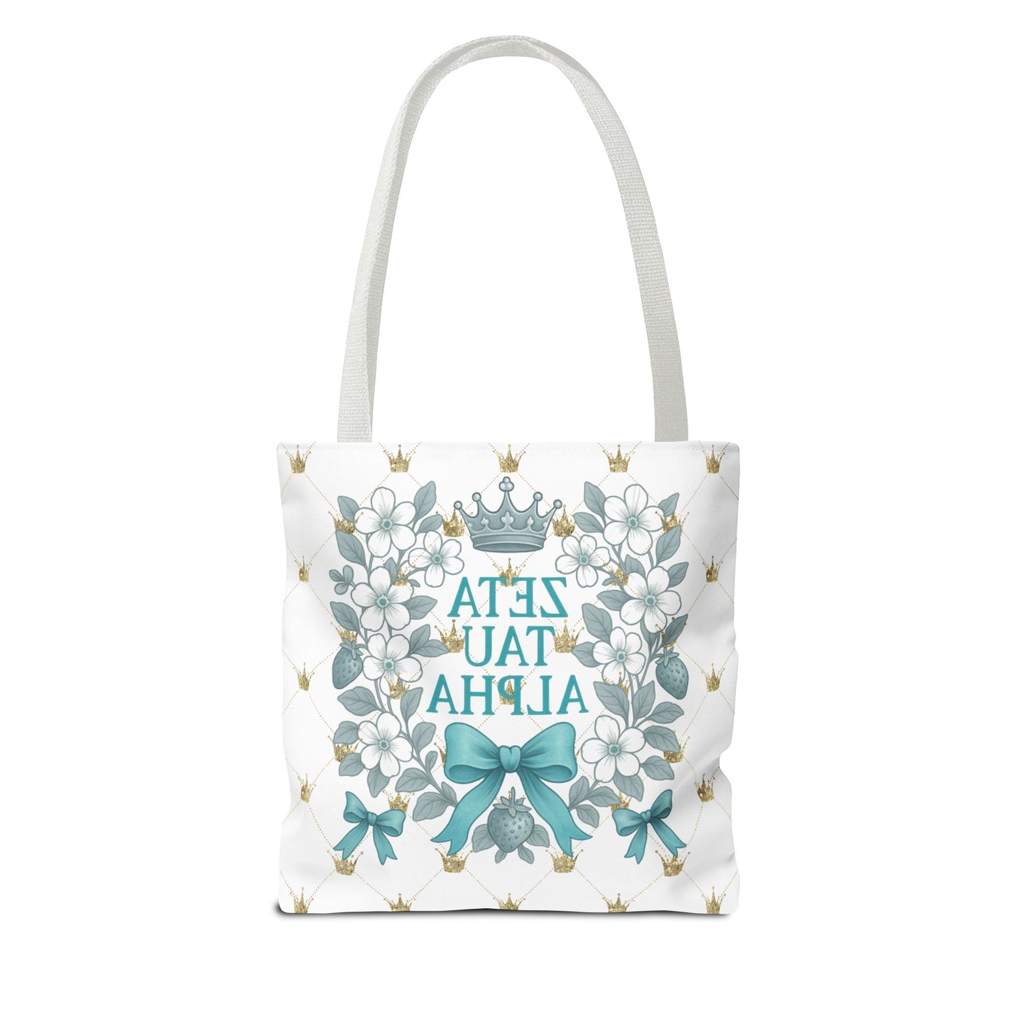 Zeta Tau Alpha Tote Bag | Sorority Bags, Floral Design, Gift for Sisters, Campus Essentials, Personalized Tote
