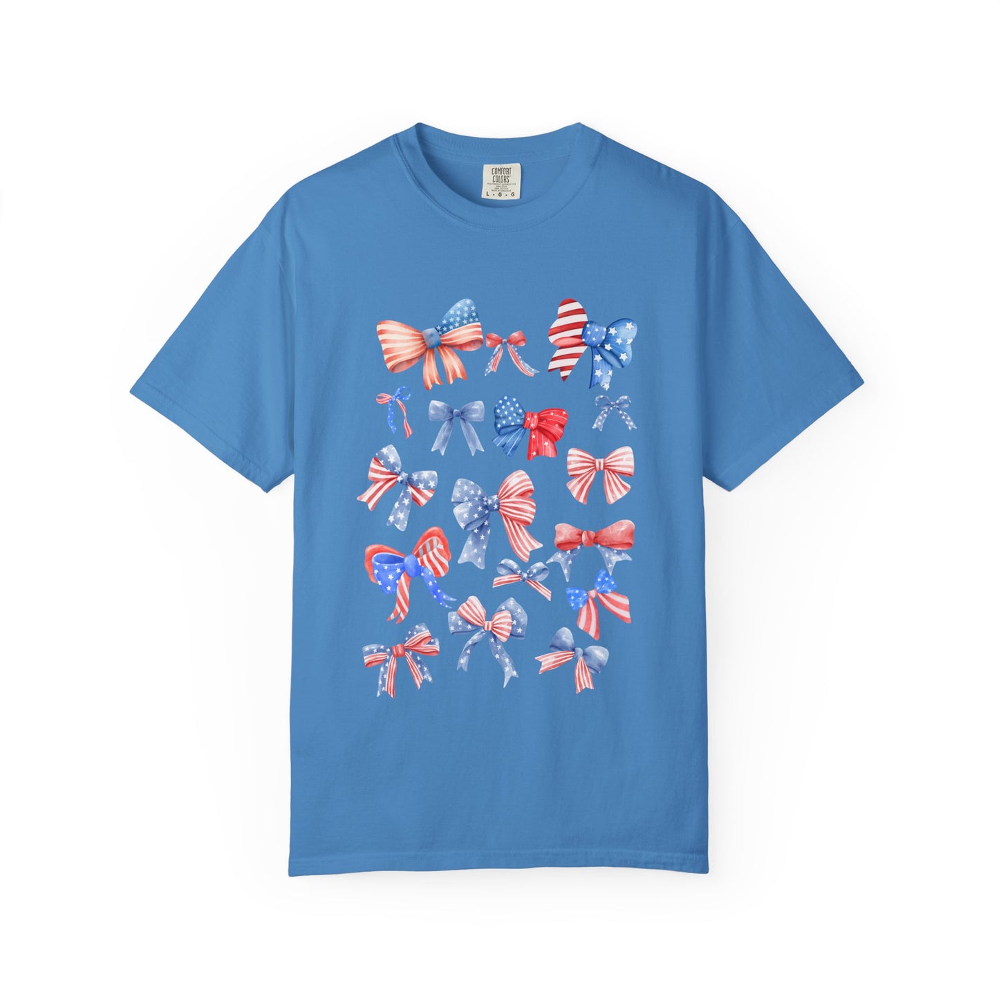 Patriotic Bow T-Shirt | Unisex Casual Wear for Year-Round Celebrations
