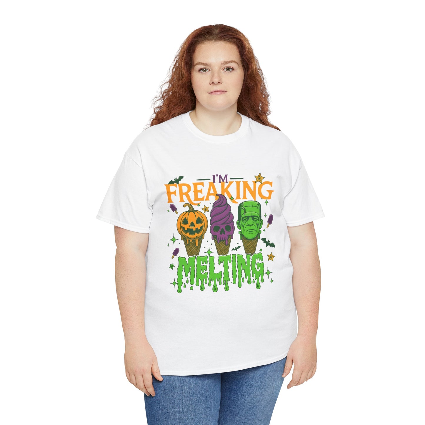 Halloween Unisex Heavy Cotton Tee, Fun Fall Shirt, Halloween Costume Top, Spooky Party Tee, Trick or Treat Apparel