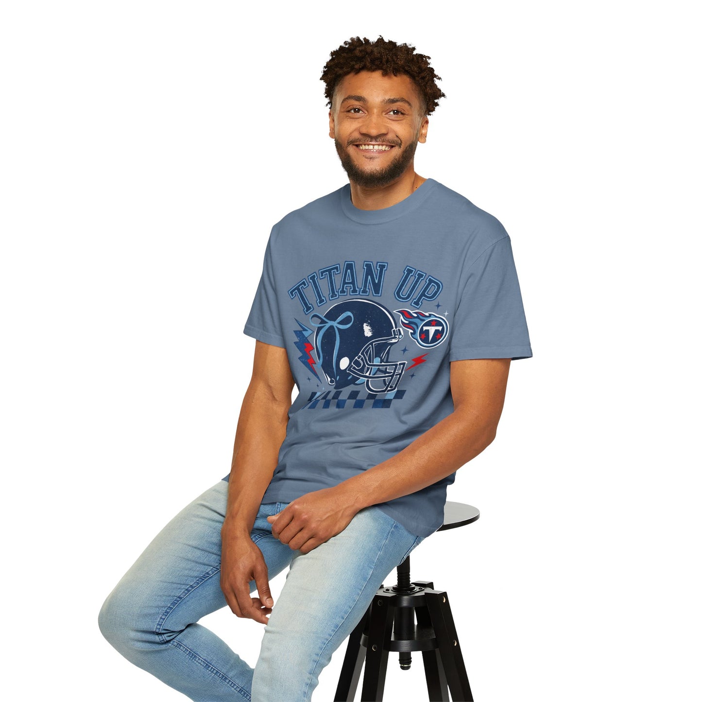 titan up tennessee Unisex Football Tee, Titan Up Shirt for Game Day, Casual Sportswear, Tailgating Apparel, Gift for Fans, Team Spirit Top
