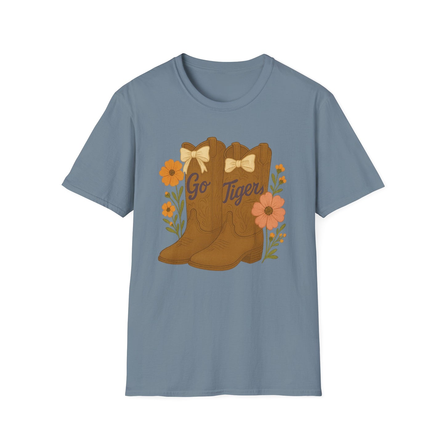 SC Tigers Country Boots Unisex T-Shirt | Cute Southern Style Tee, Go Tiger Shirt, Perfect for Game Day, Clemson Game Day, Graduation Gift, College Student Gift