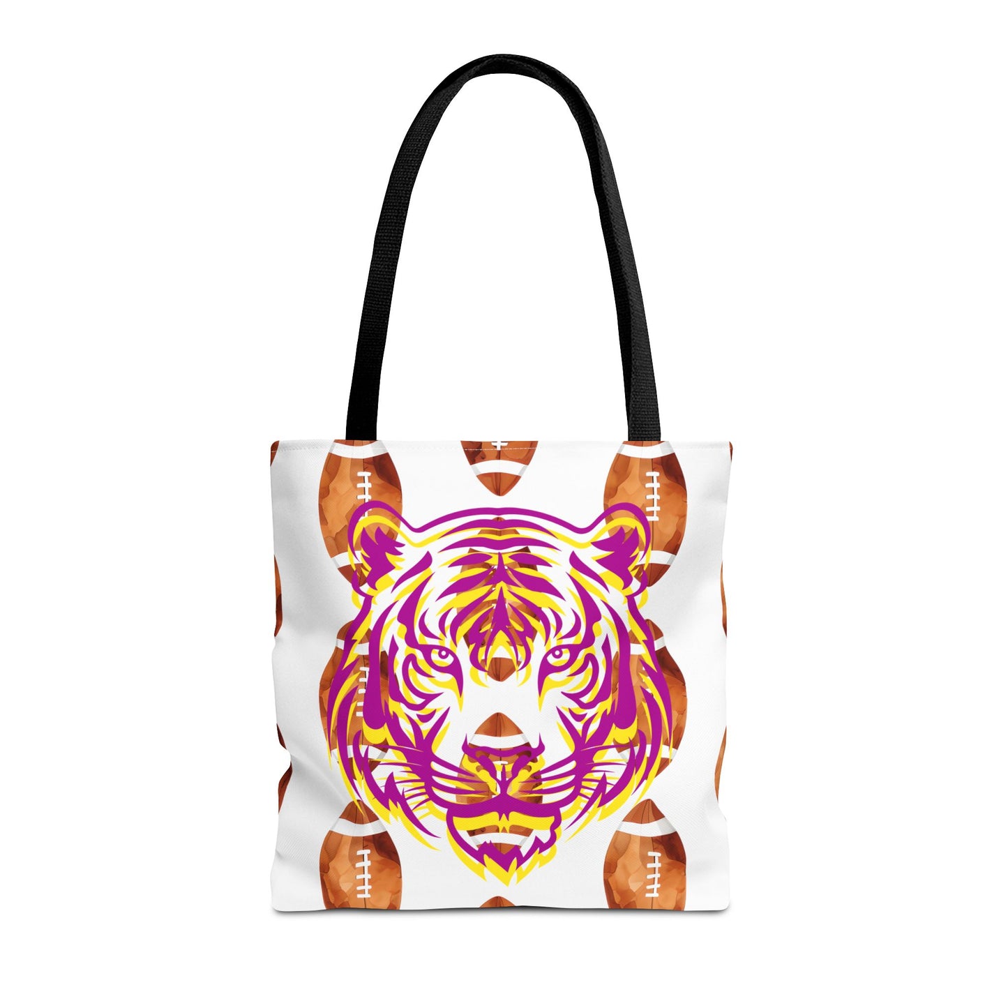 Vibrant Tiger Print Tote Bag - LSU Fans Gift