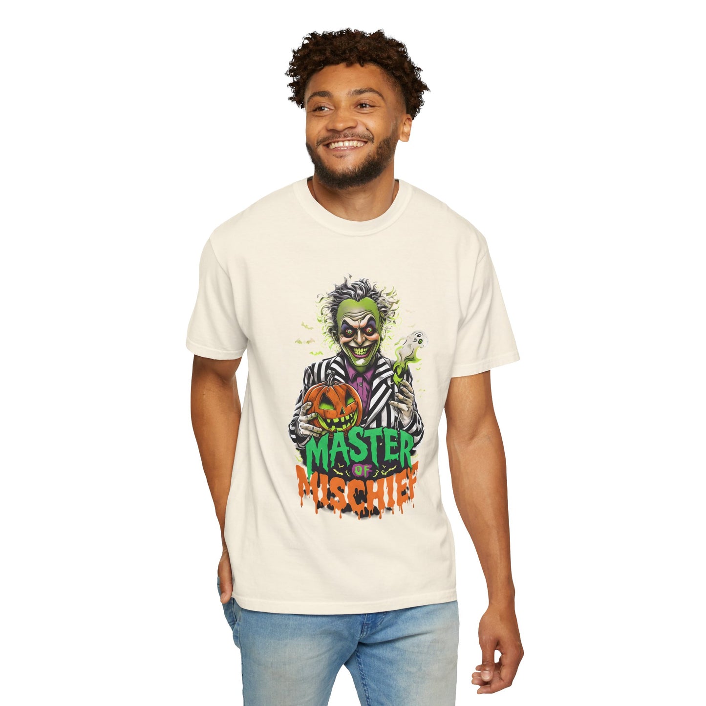 Master of Mischief Unisex T-Shirt, Halloween Party Shirt, Costume Tee, Spooky Gift, Fall Apparel, Graphic Tee