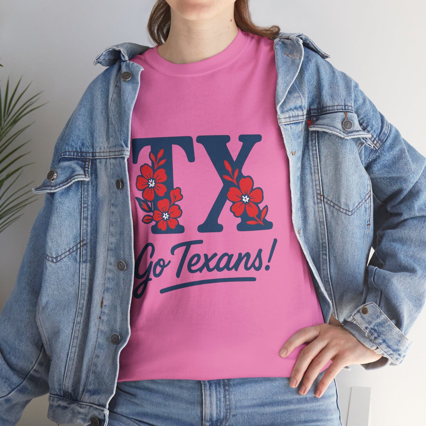 Texas Pride Unisex Cotton Tee | Go Texans! T-Shirt, Casual Wear, Game Day Shirt, Gift for Fans, Spring/Summer Style