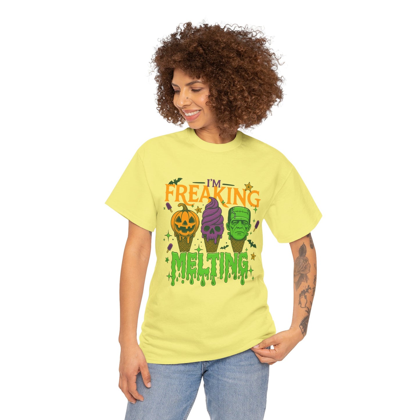 Halloween Unisex Heavy Cotton Tee, Fun Fall Shirt, Halloween Costume Top, Spooky Party Tee, Trick or Treat Apparel