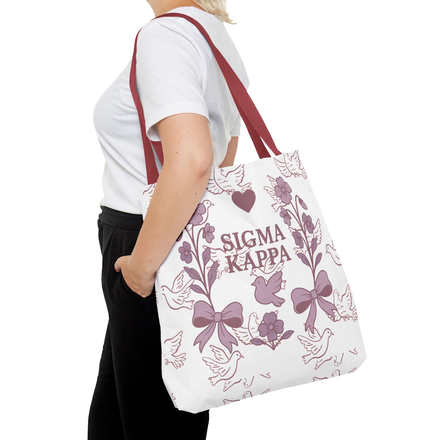 Sigma Kappa Floral Tote Bag | Sorority Gift, Eco-Friendly Carry-All, College Accessory, Stylish Shopping Bag, Chic Beach Tote