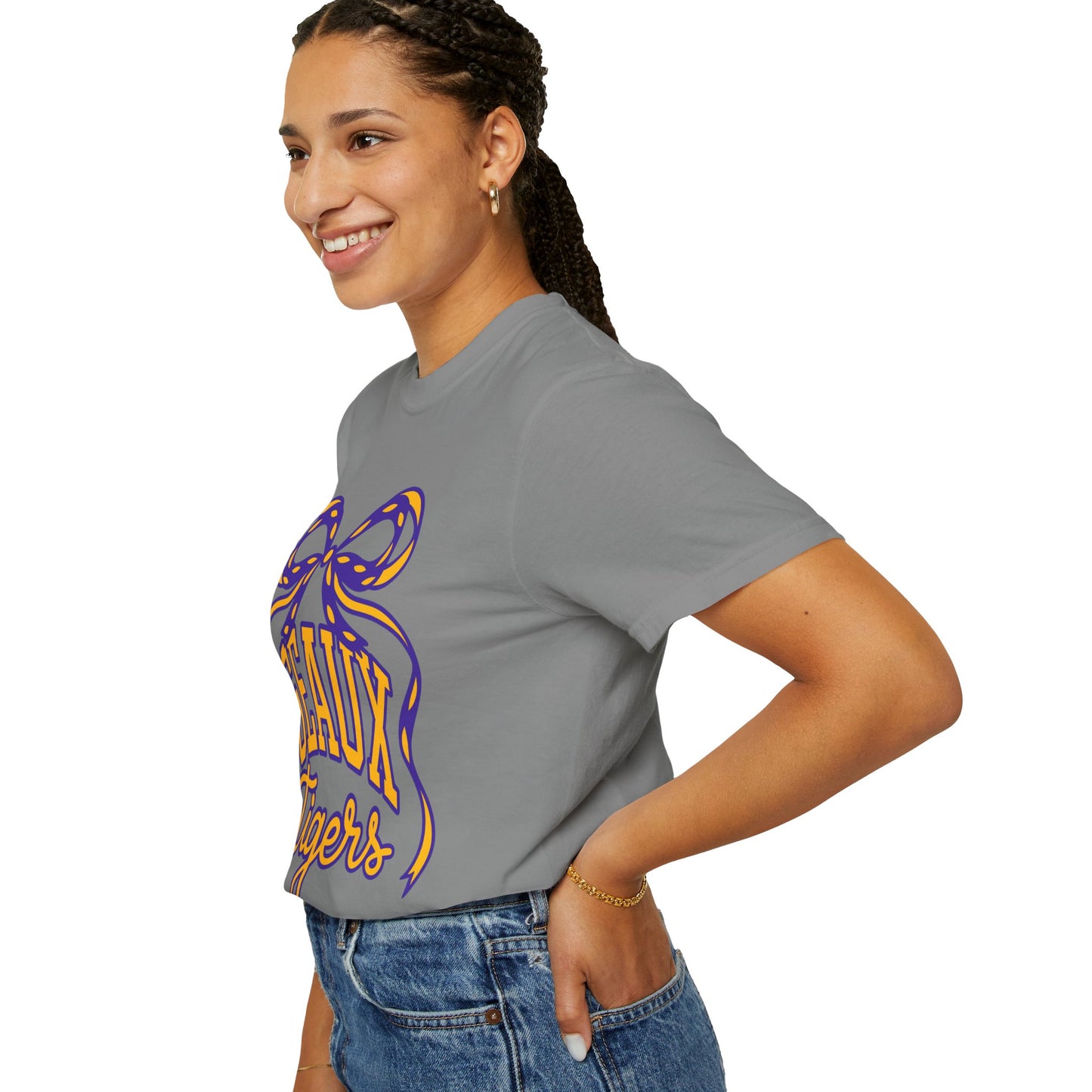 Géaux Tigers Garment-Dyed T-Shirt, Unisex Tee, LSU Spirit Wear, College Apparel, Game Day Outfit, Casual Style
