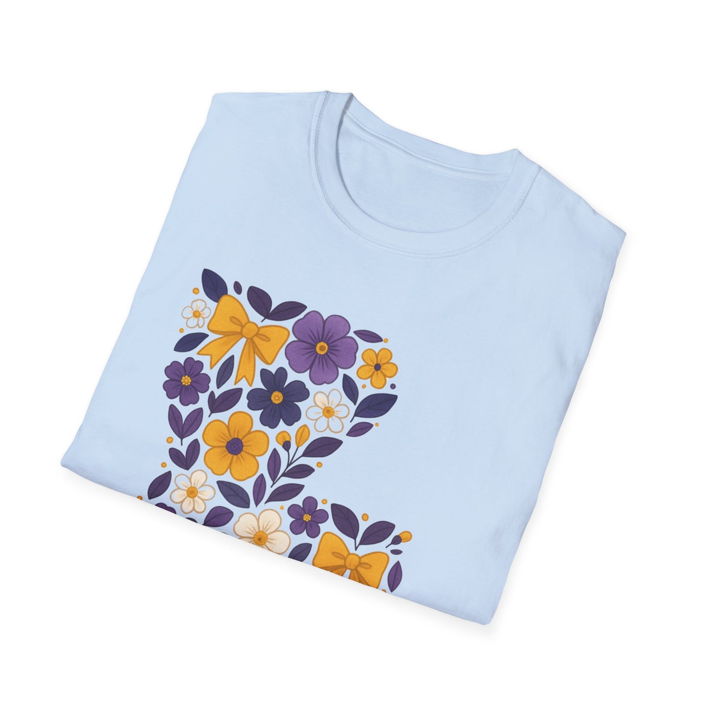 Louisiana Floral Graphic Tee, Casual Unisex T-Shirt, Spring Fashion, Gift for Nature Lovers, Summer Outfit, Southern Pride