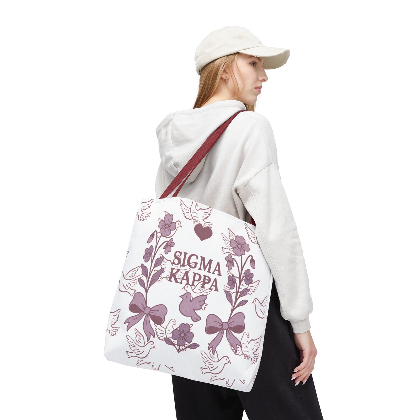 Sigma Kappa Floral Tote Bag | Sorority Gift, Eco-Friendly Carry-All, College Accessory, Stylish Shopping Bag, Chic Beach Tote