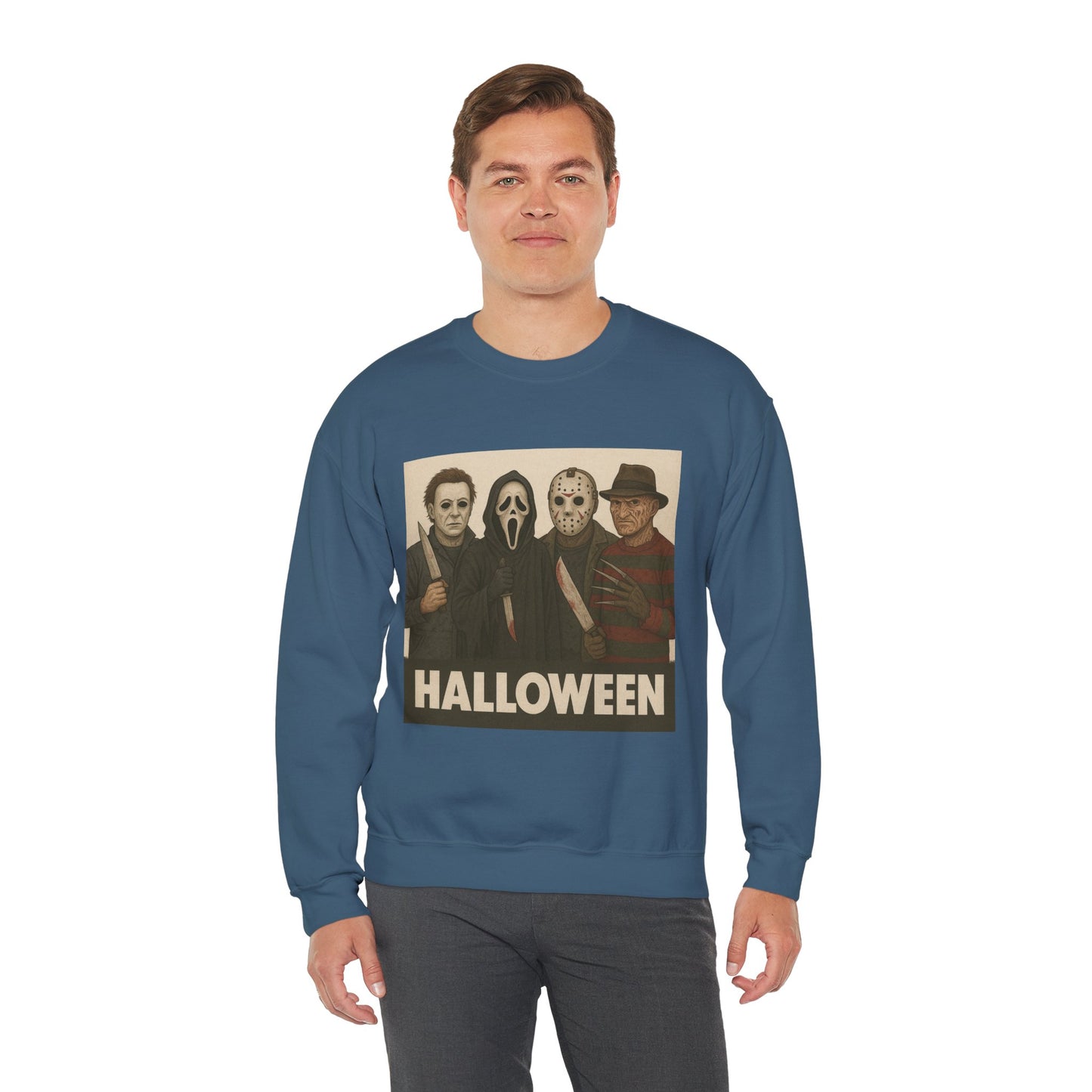 Spooky Movie Crewneck Sweatshirt - Halloween Horror Apparel