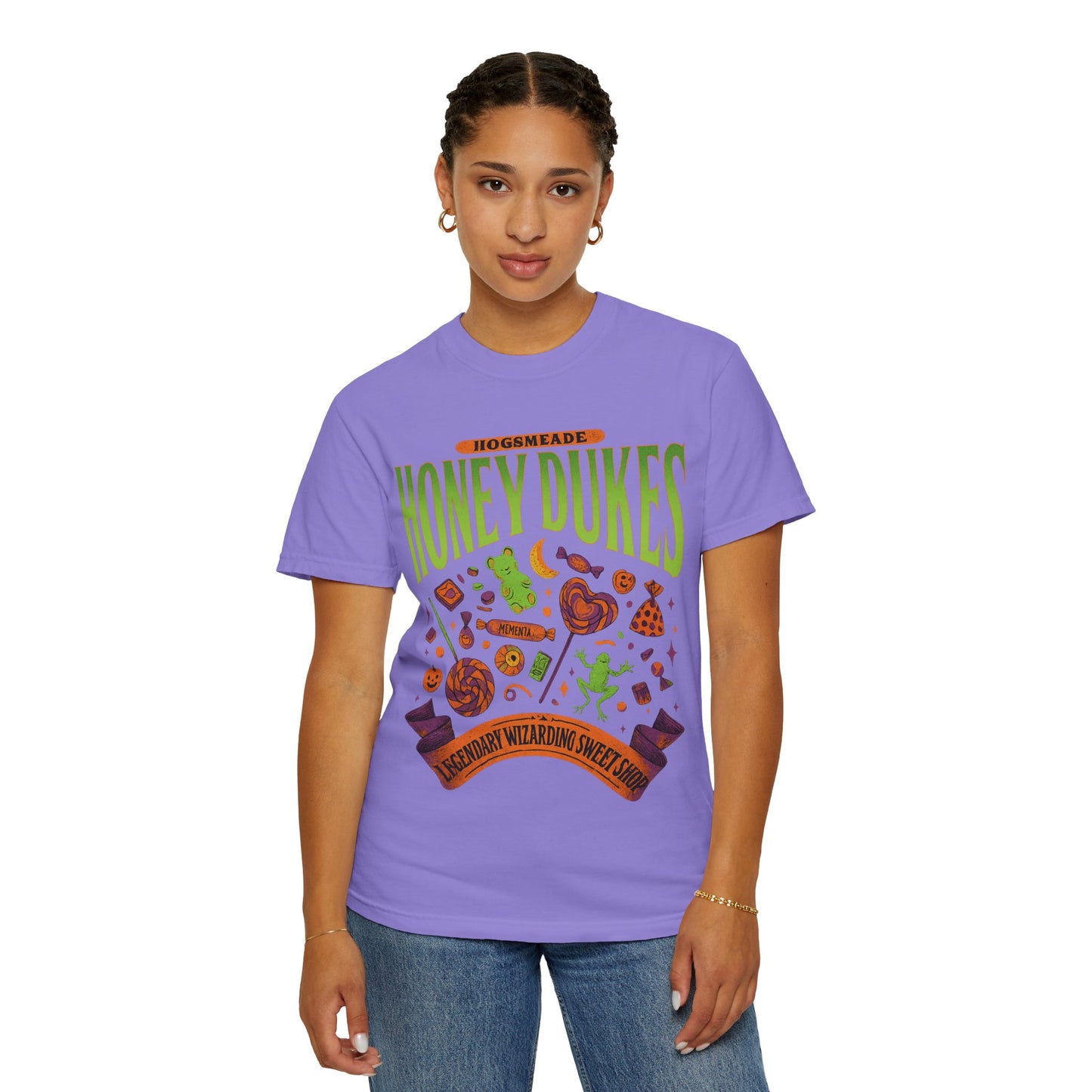 Honey Dukes Wizarding T-Shirt | Unisex Garment-Dyed Tee, Perfect for Fans, Gifts, Celebrations, Cosplay, and Everyday Wear