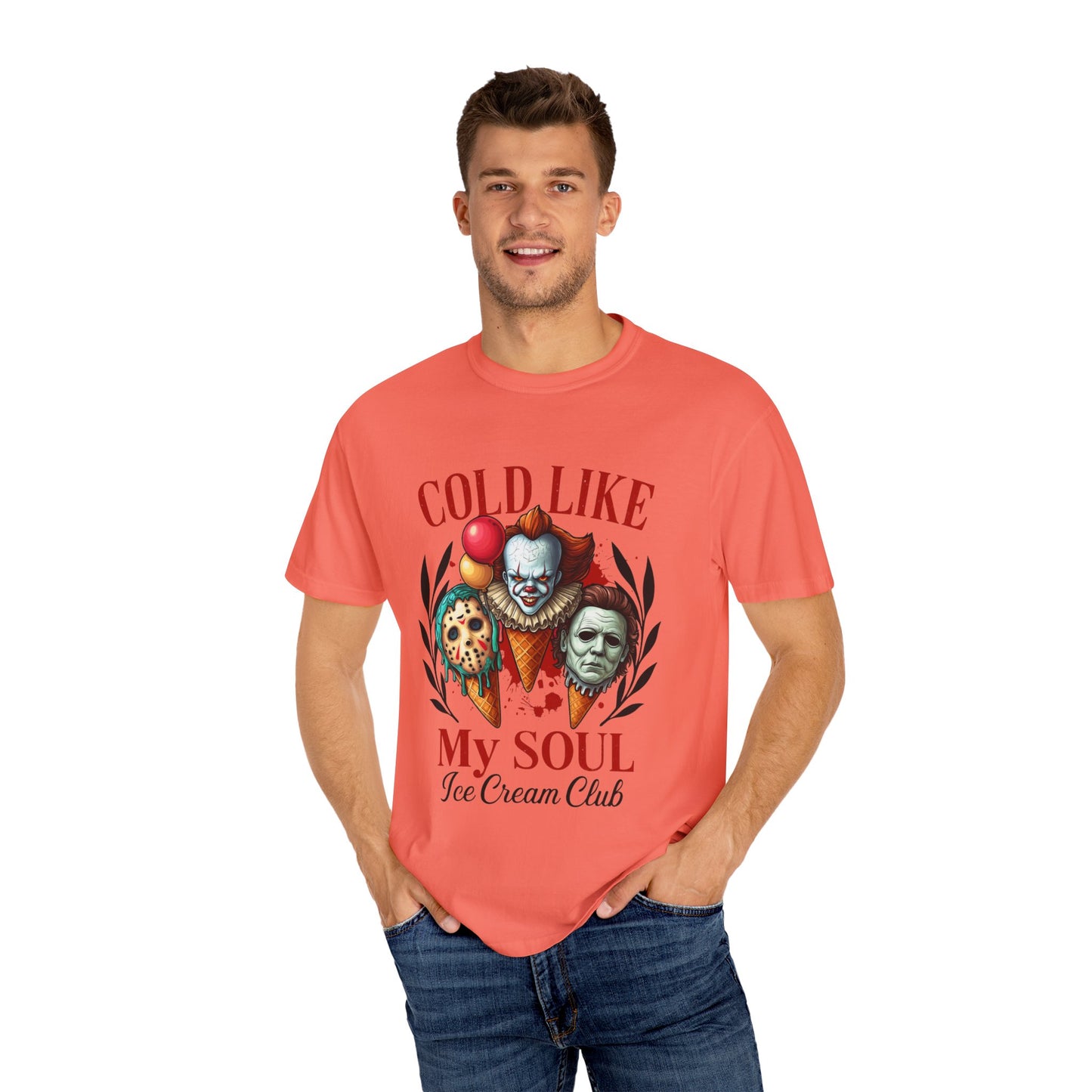 Chilling Soul T-Shirt, Vintage Horror Tee, Unisex Graphic Shirt, Ice Cream Lovers Gift, Fun Movie Merch