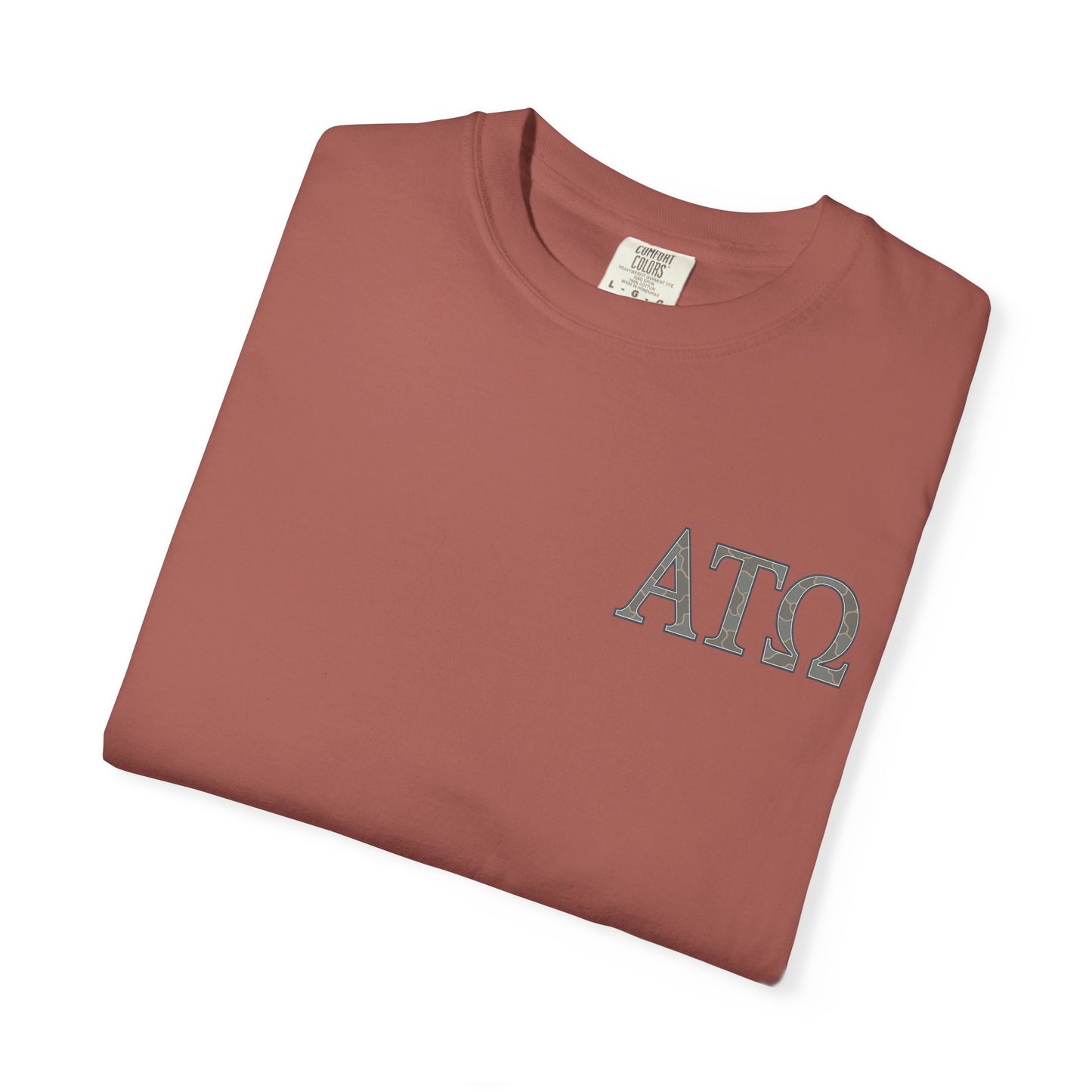 AlphaTauOmega Garment-Dyed T-shirt | Unisex Casual Tee for Fraternity Events, Gifts, College Life, Brotherhood, Greek Life
