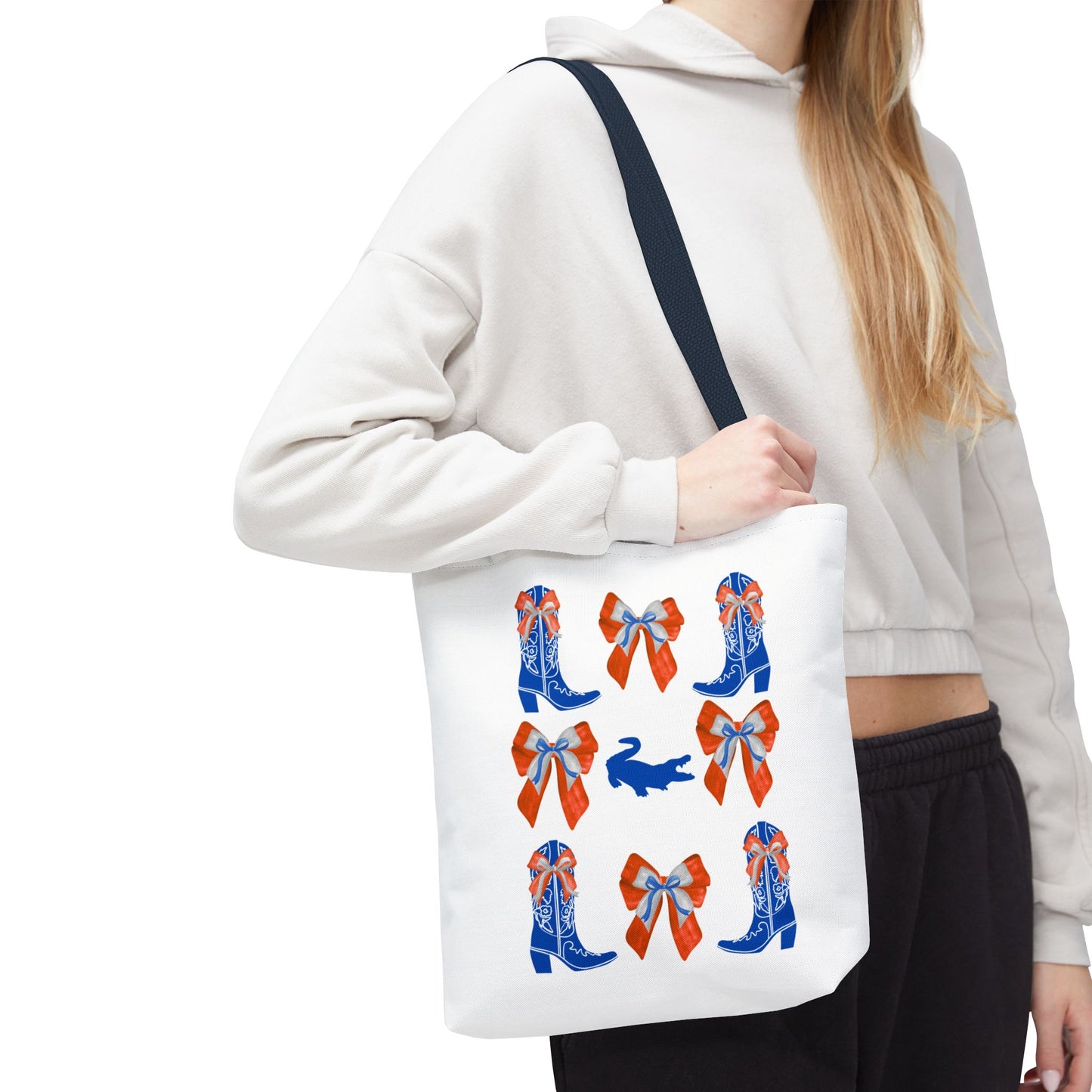FL gators game day tote bag, UF fan gift, UF alumni, graduation gift, college student gift, chomp! chomp!, florida fan gift, florida game day, go gators
