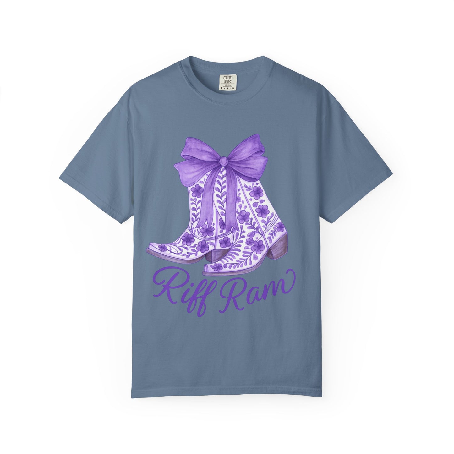 Purple Cowboy Boots T-Shirt | Western Style Tee, Festival Wear, Country Music Shirt, Gift for Horse Lovers, Casual Chic