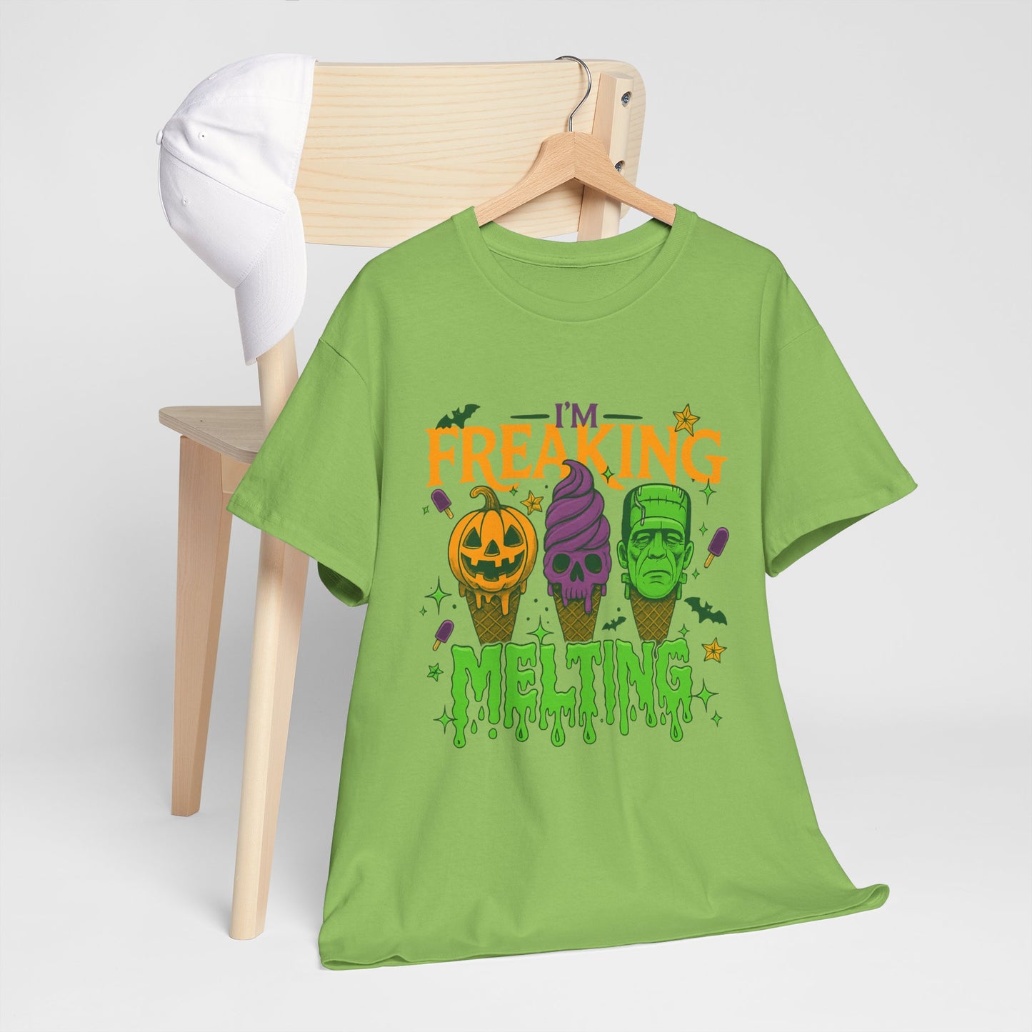 Halloween Unisex Heavy Cotton Tee, Fun Fall Shirt, Halloween Costume Top, Spooky Party Tee, Trick or Treat Apparel