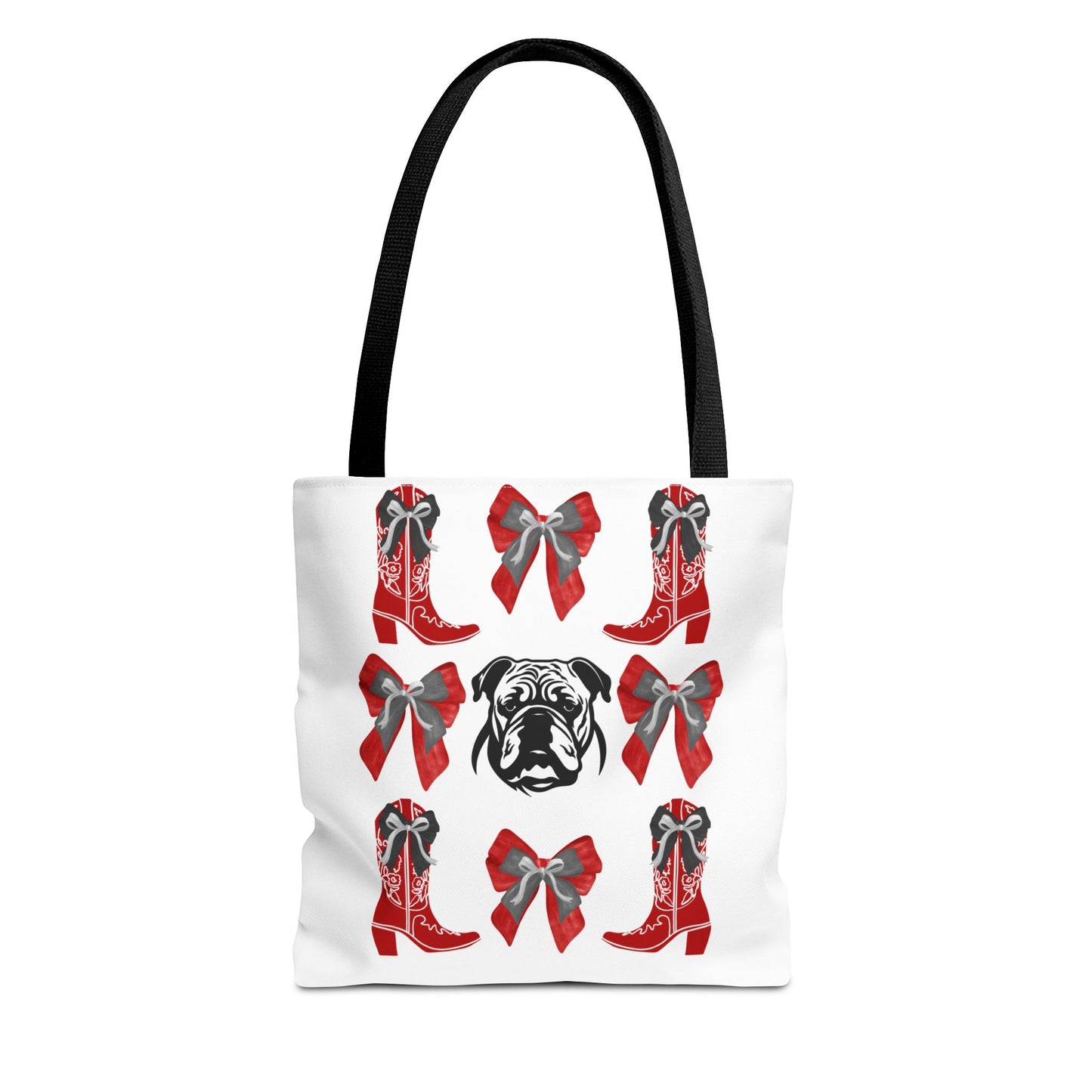 UGA Bulldogs Coquette Bow Tote Bag
