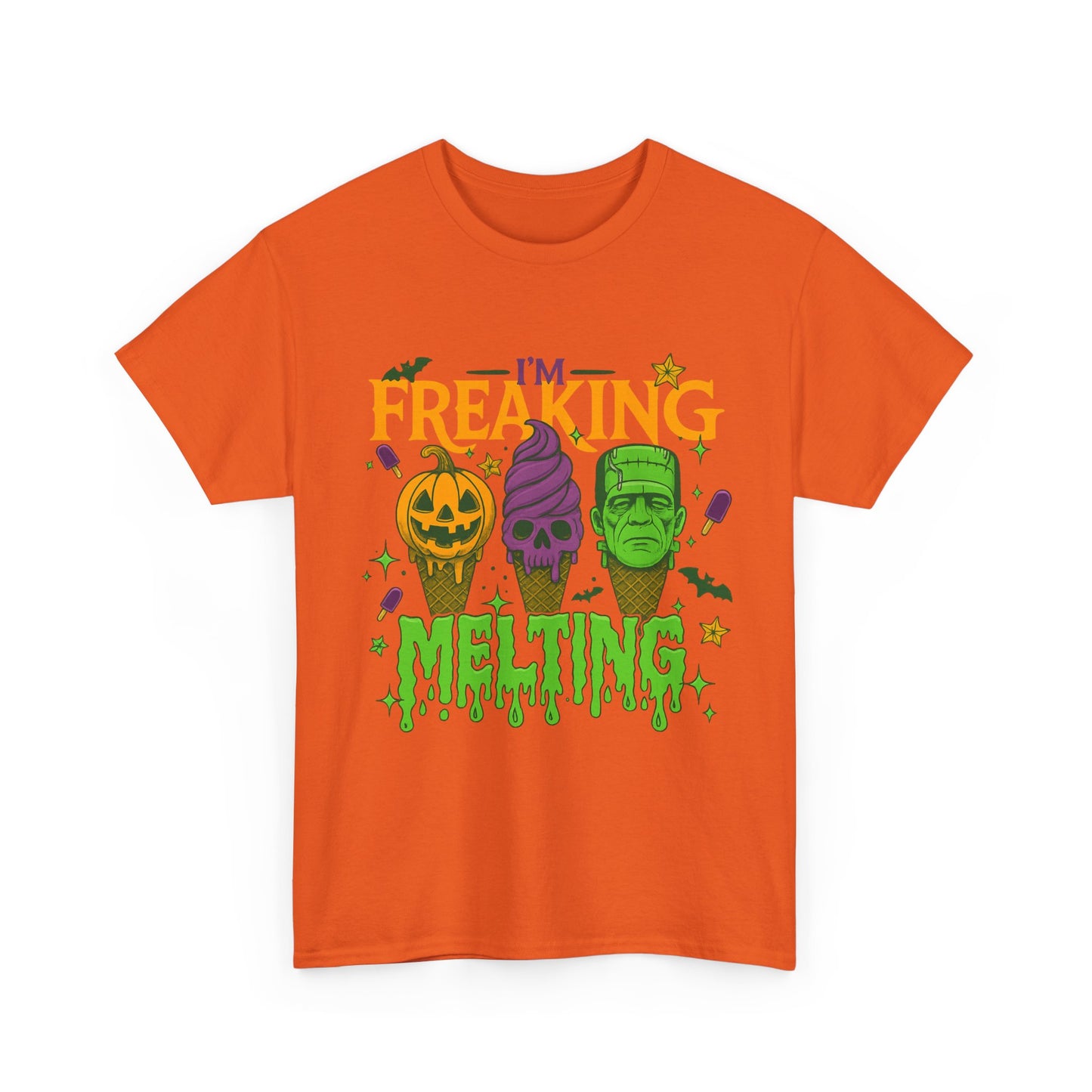 Halloween Unisex Heavy Cotton Tee, Fun Fall Shirt, Halloween Costume Top, Spooky Party Tee, Trick or Treat Apparel