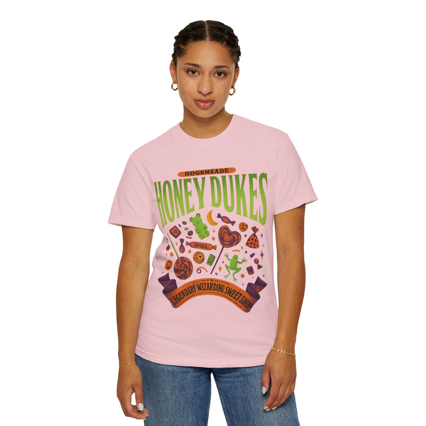 Honey Dukes Wizarding T-Shirt | Unisex Garment-Dyed Tee, Perfect for Fans, Gifts, Celebrations, Cosplay, and Everyday Wear