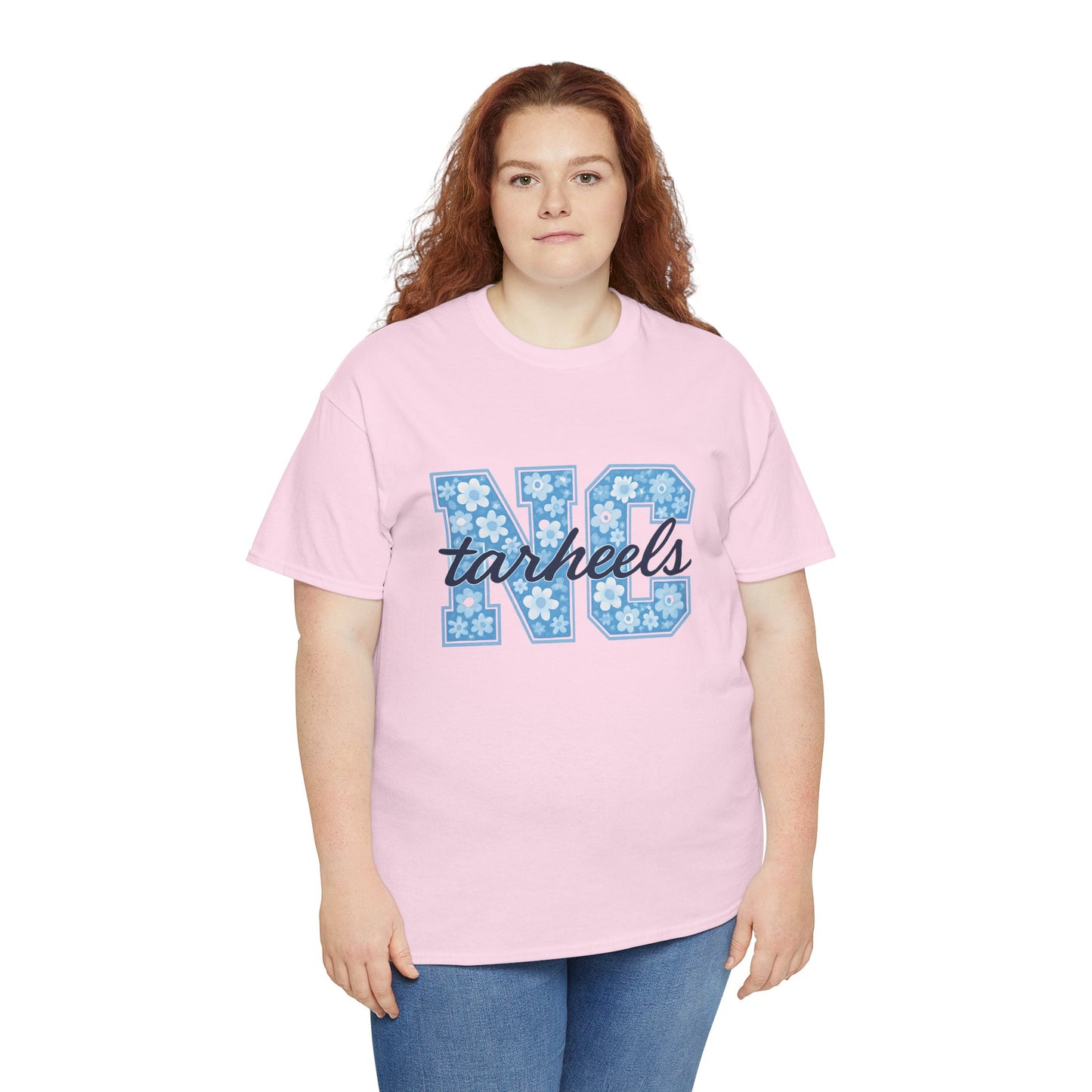 North Carolina Tarheels Unisex Heavy Cotton Tee, College Spirit Wear, Men's and Women's Casual T-Shirt, School Pride Apparel, Gift for Fans