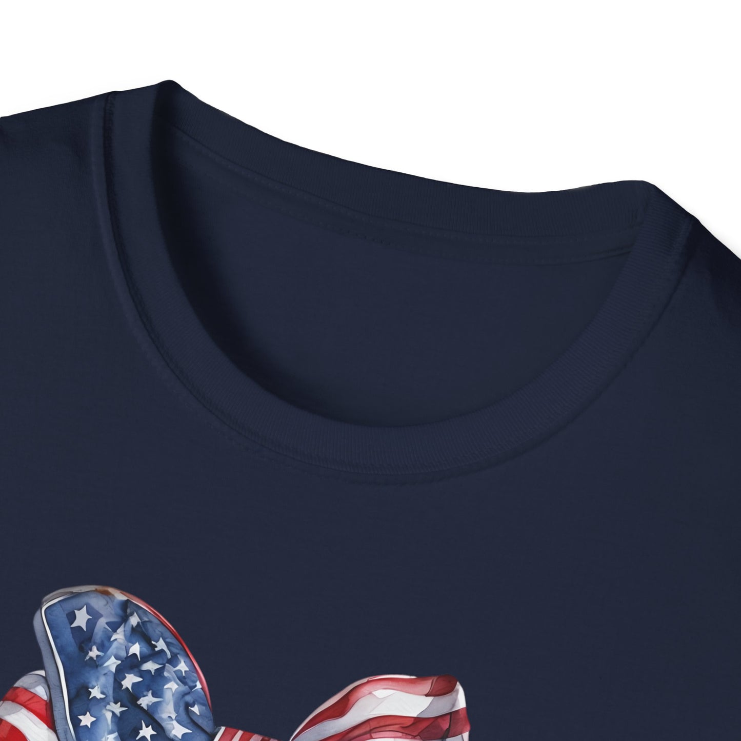 Patriotic Cowboy Boot T-Shirt | Unisex Softstyle Tee for Independence Day