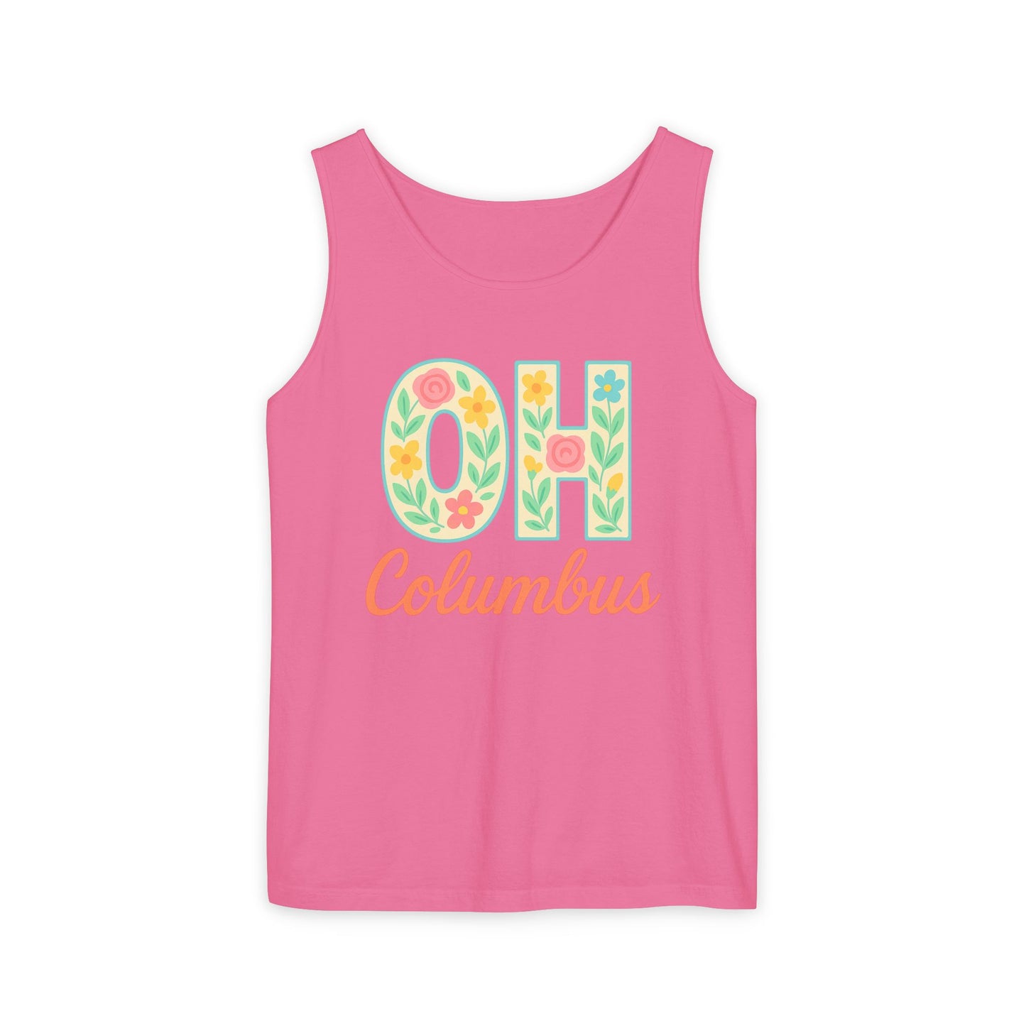 Ohio Spirit Unisex Garment-Dyed Tank Top, College Sports, Casual Wear, Gift for Graduates, Team Pride, Comfort Colors, Graduation Gift, Go Bucks
