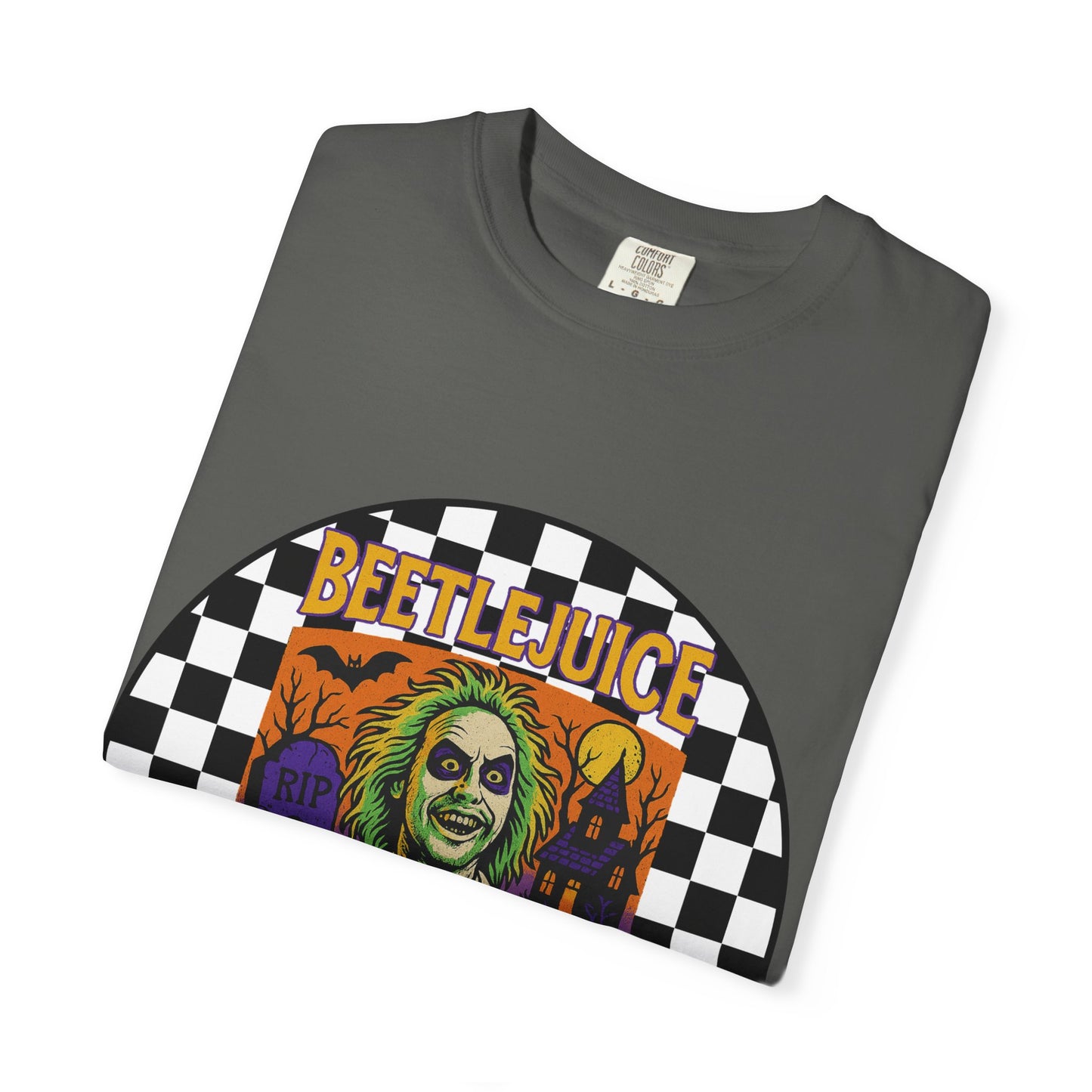 Beetlejuice Unisex T-shirt, Spooky Graphic Tee, Halloween Costume Shirt, Movie Fan Apparel, Eerie Clothing Gift