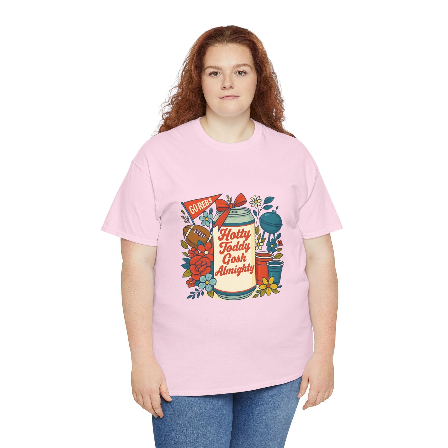 Hotty Toddy Heavy Cotton Tee - Unisex Graphic T-Shirt, Casual Wear, College Apparel, Gift for Students, Spring Break Fashion
