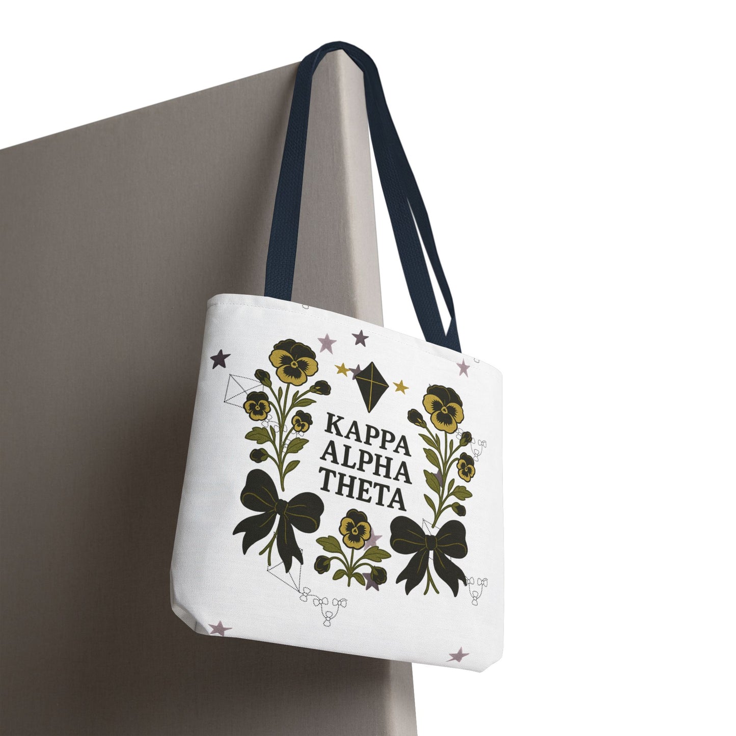 Floral Sorority Tote Bag | Kappa Alpha Theta, Eco-Friendly Bag, Gift for Sisters, College Accessory, Summer Outing Bag