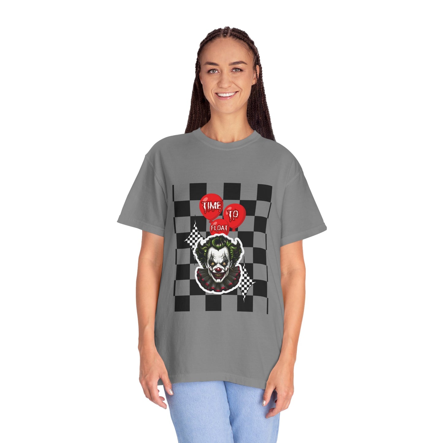 Creepy Clown Graphic T-Shirt, Halloween Costume Tee, Unisex Horror Shirt, Fun Gift for Fans, Graphic Novelty Wear, Casual Outfit