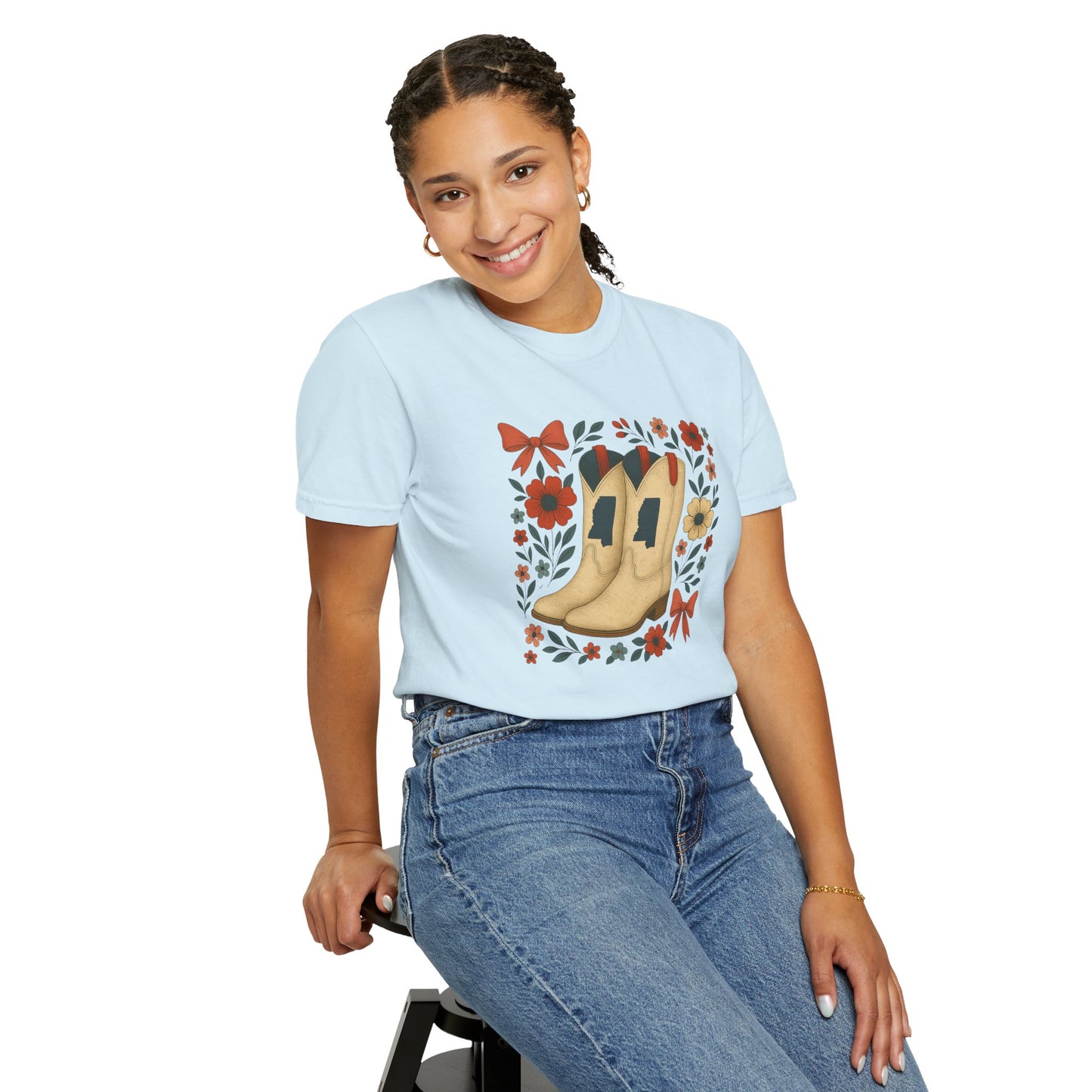 Mississippi Coquette Bow Unisex Tee - Ole Miss Fan Gift